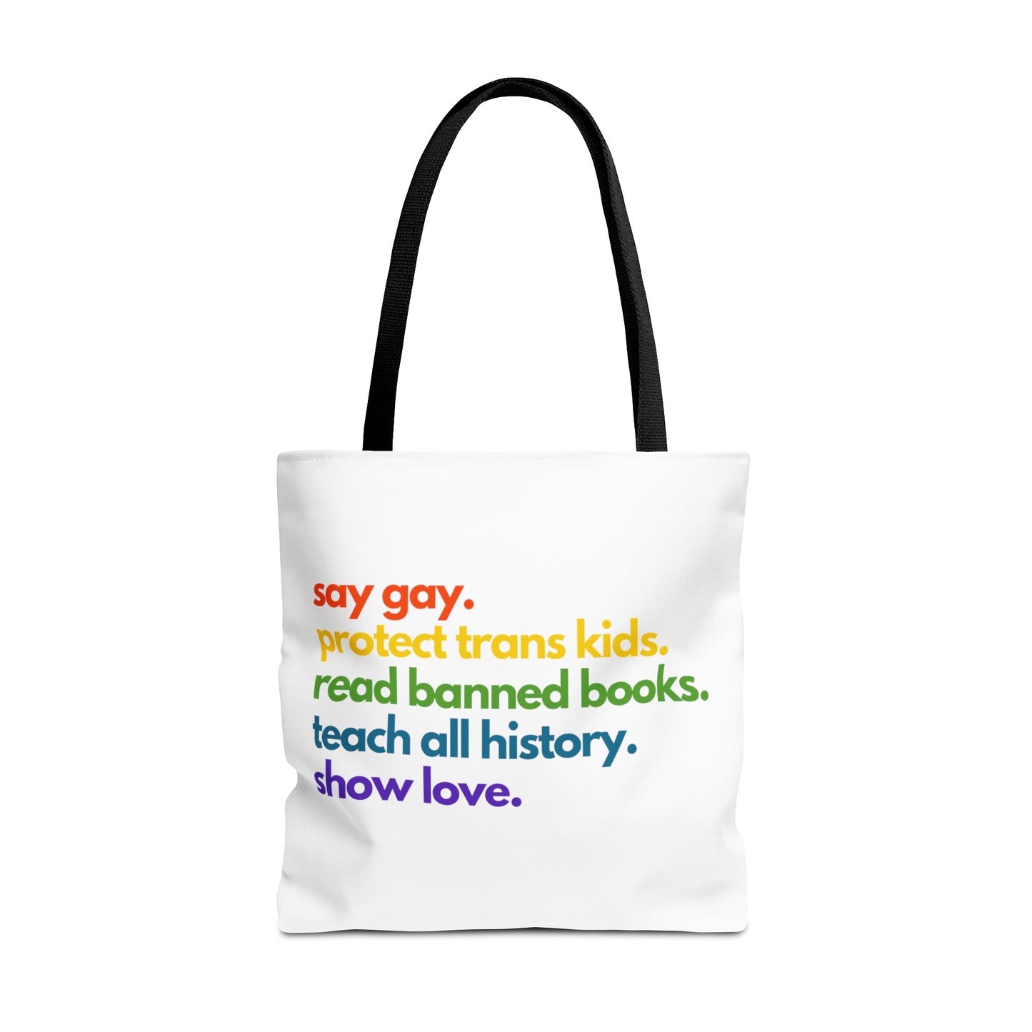 Pride Quote Tote Bag (AOP)