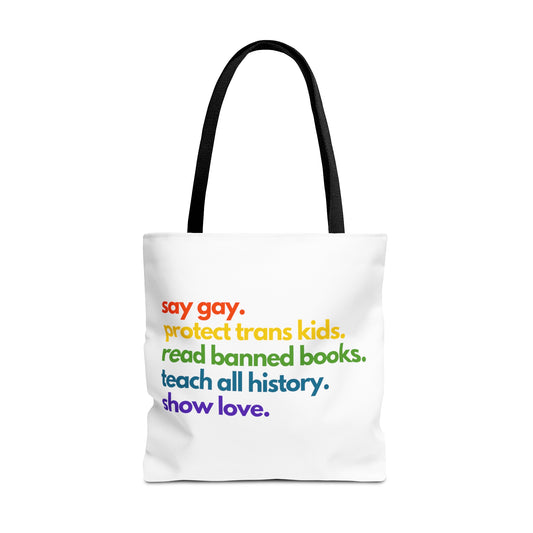 Pride Quote Tote Bag (AOP)