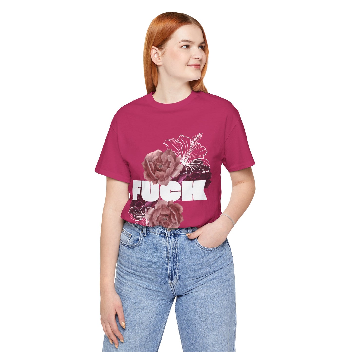 Women's Floral F*ck Short Sleeve Tee