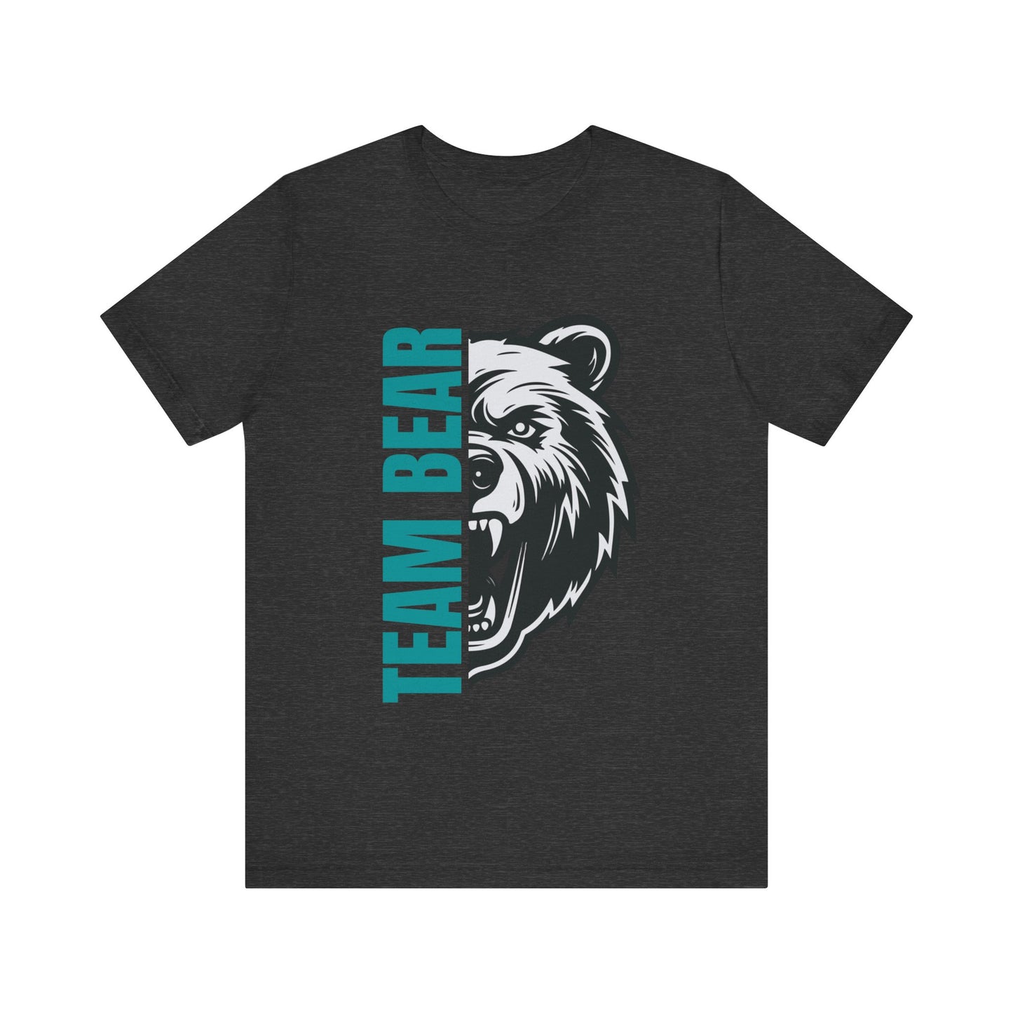 Women's "Team Bear" Tee - Teal Lettering