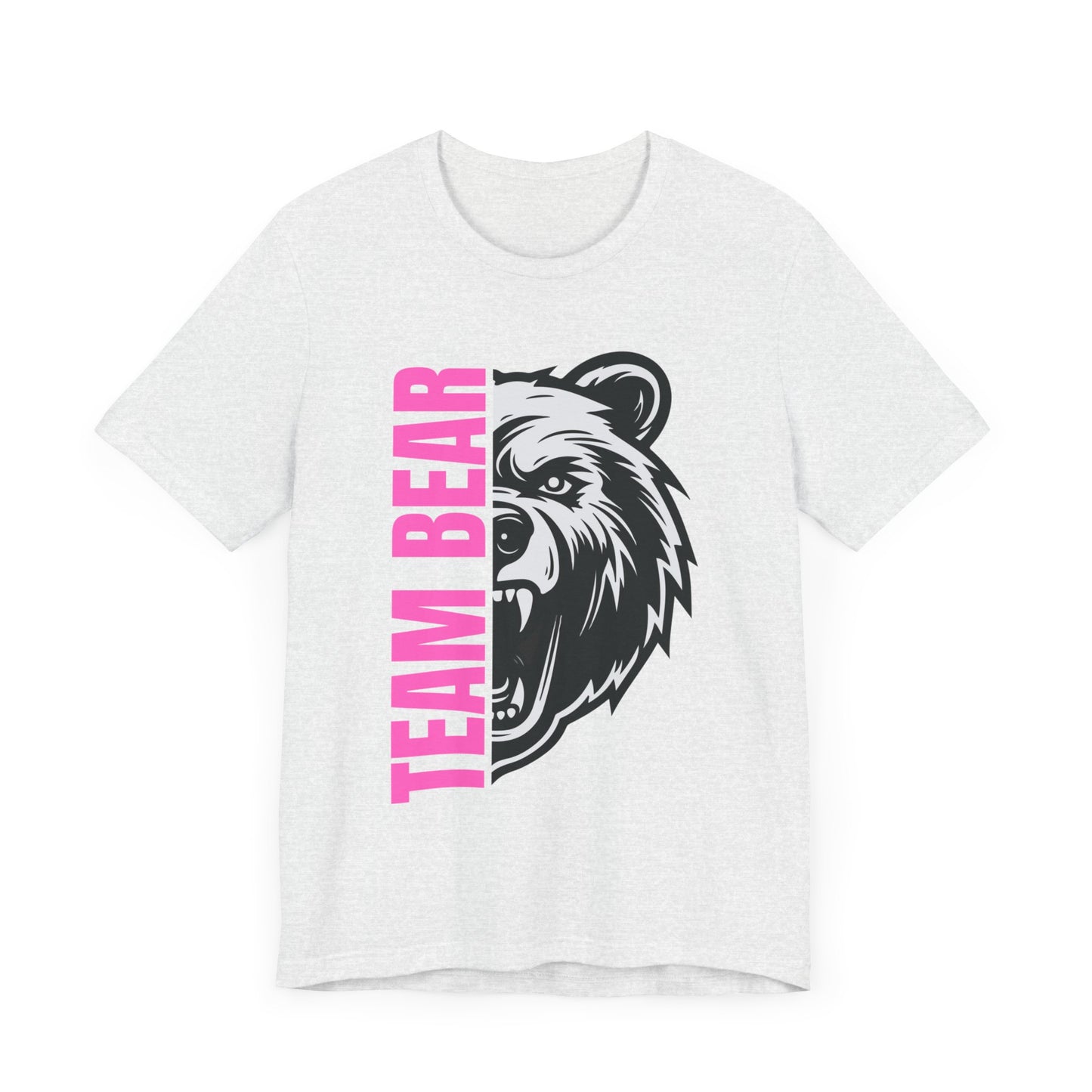 Women's "Team Bear" Tee - Pink Lettering