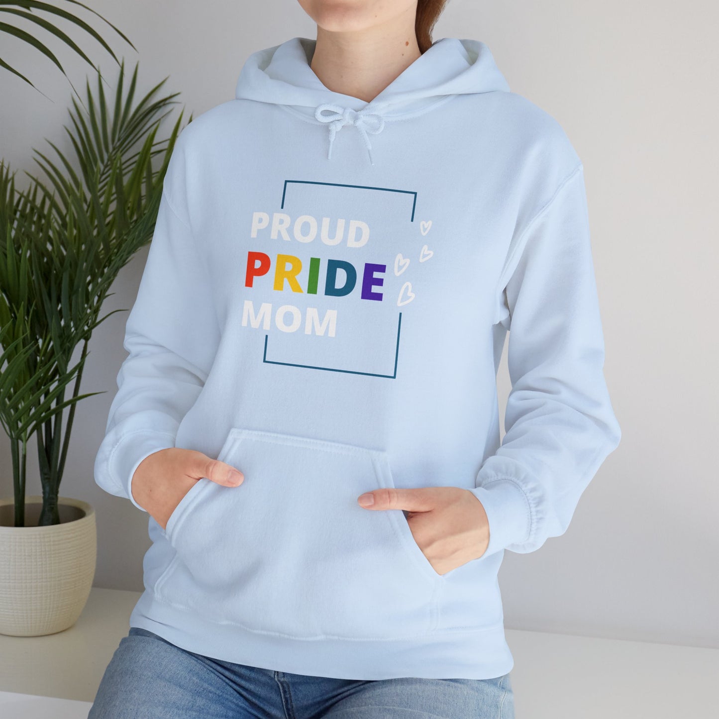Proud Pride Mom Hooded Sweatshirt