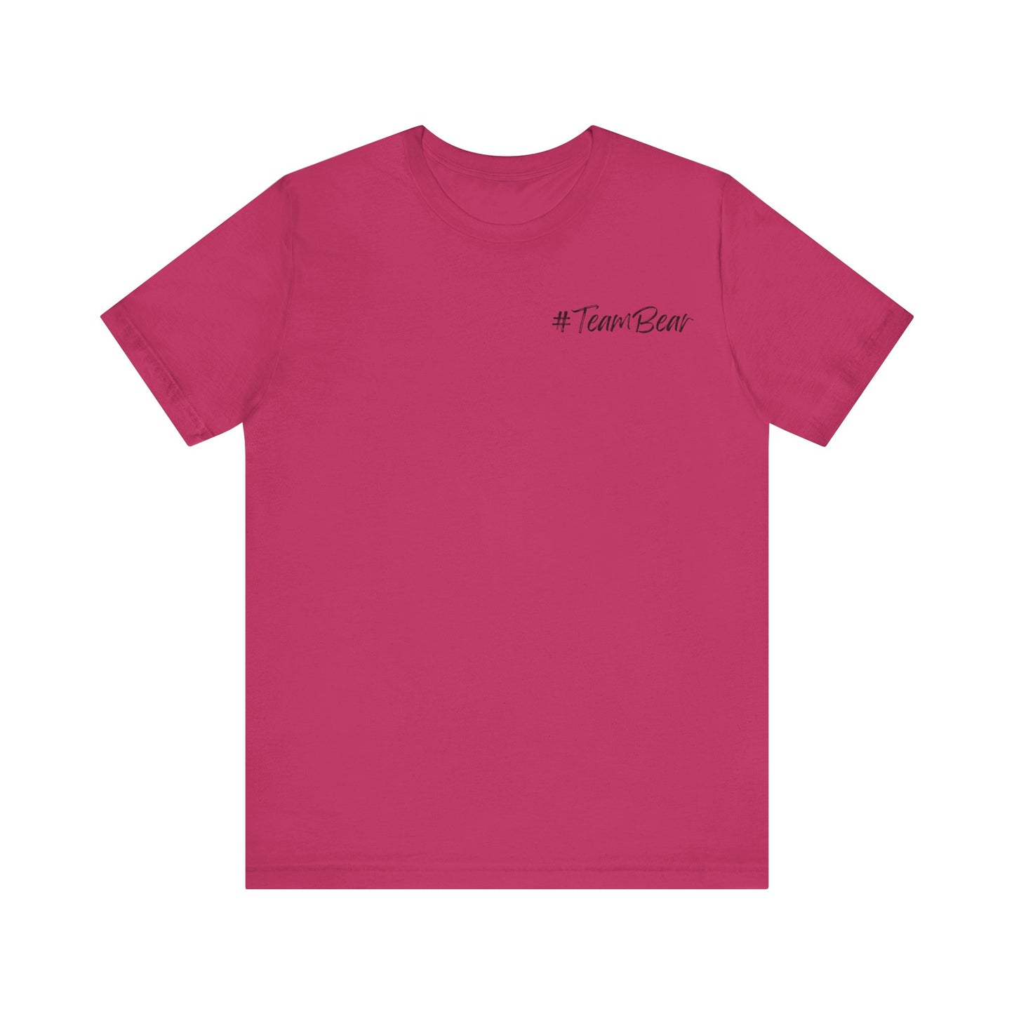 Women's Two-Sided Graphic "Team Bear" Tee - Black Graphics