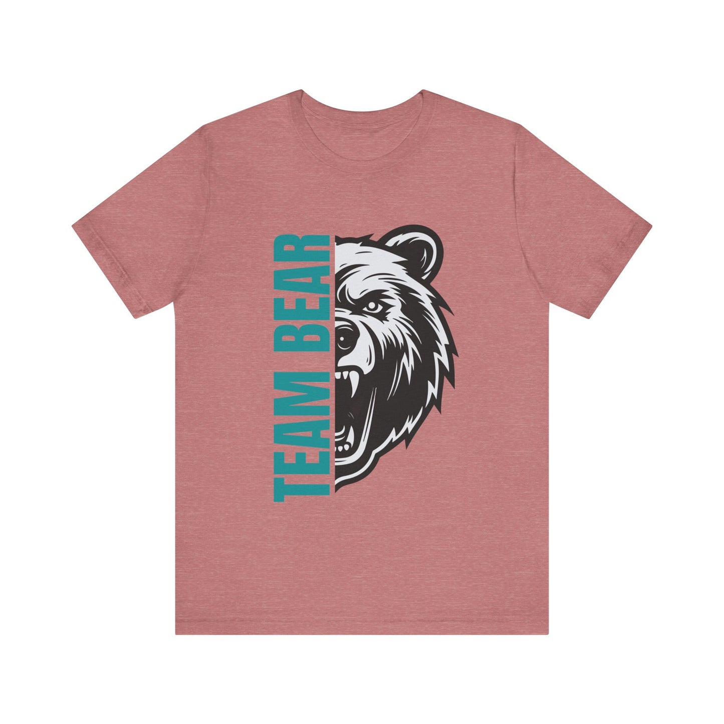 Women's "Team Bear" Tee - Teal Lettering