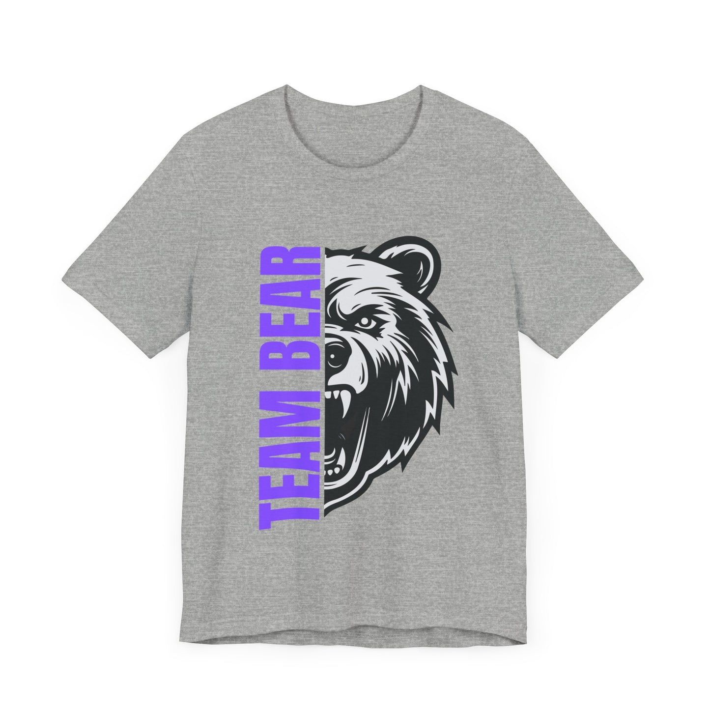 Women's "Team Bear" Tee - Purple Lettering