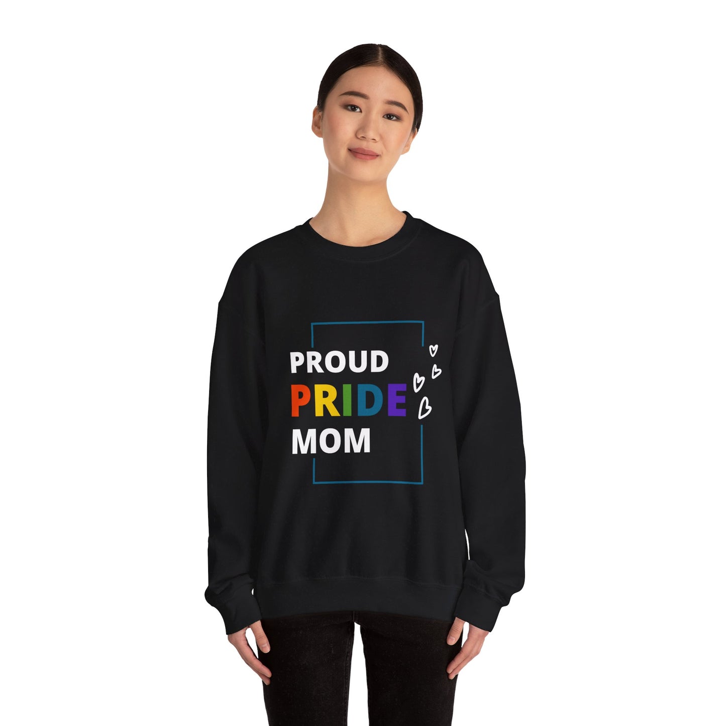 Proud Pride Mom Crewneck Sweatshirt