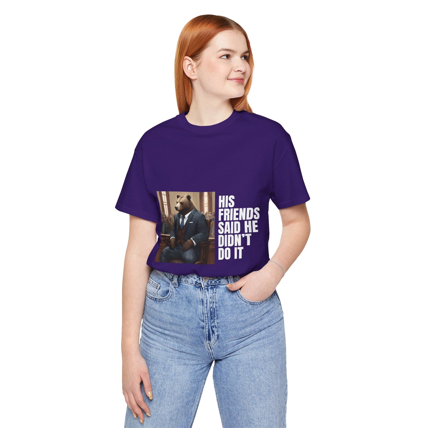 Women's Bear Trial Tee - White Graphic