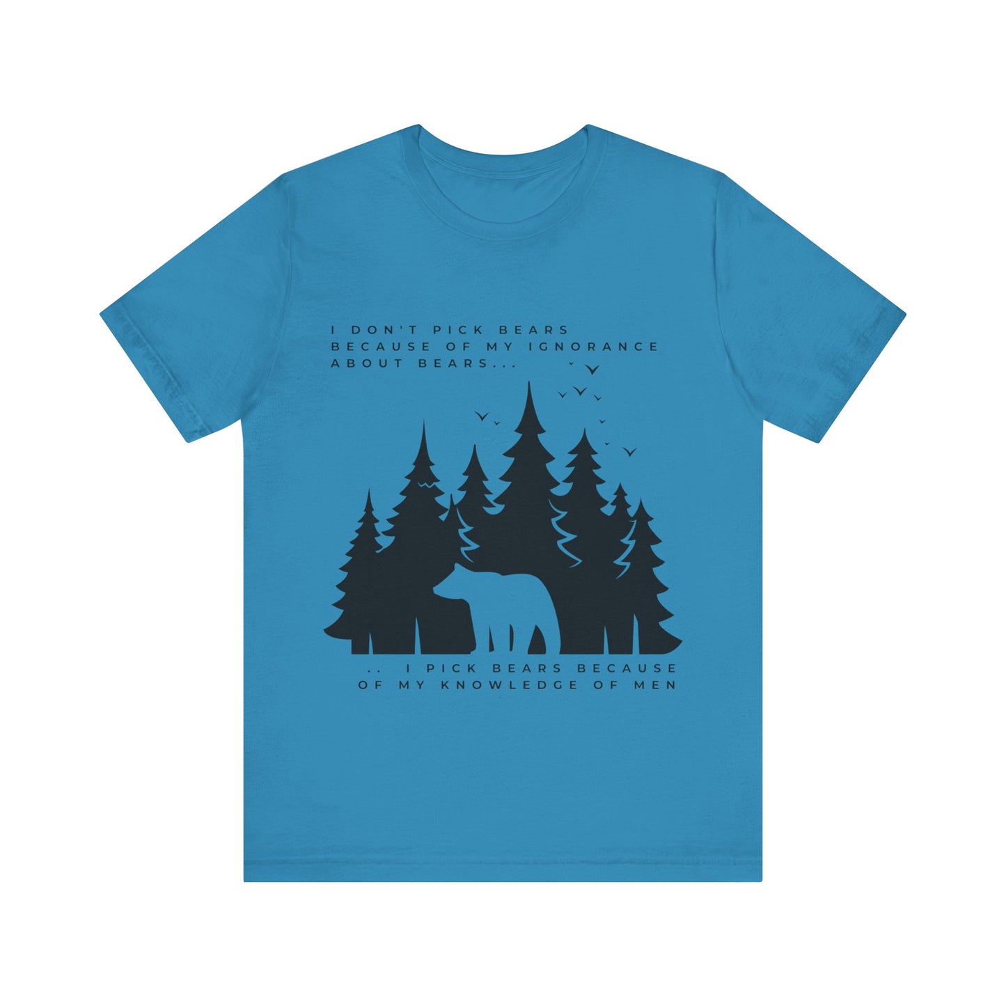 Women's Bear Quote Tee - Black Graphic