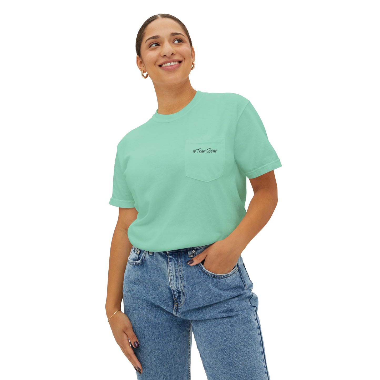 Women's Bear in Woods Pocket T-Shirt