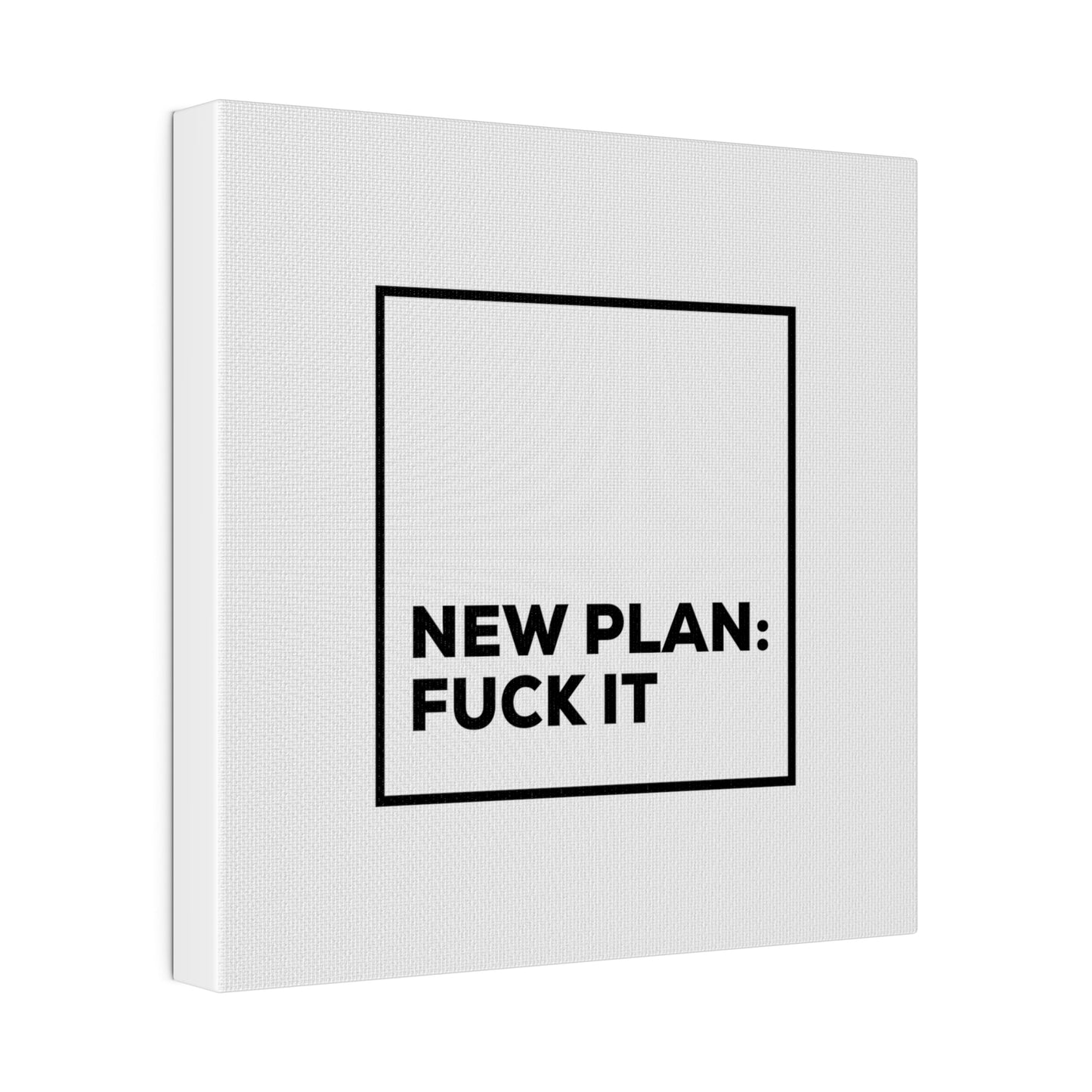 New Plan Matte Canvas, Stretched, 0.75"