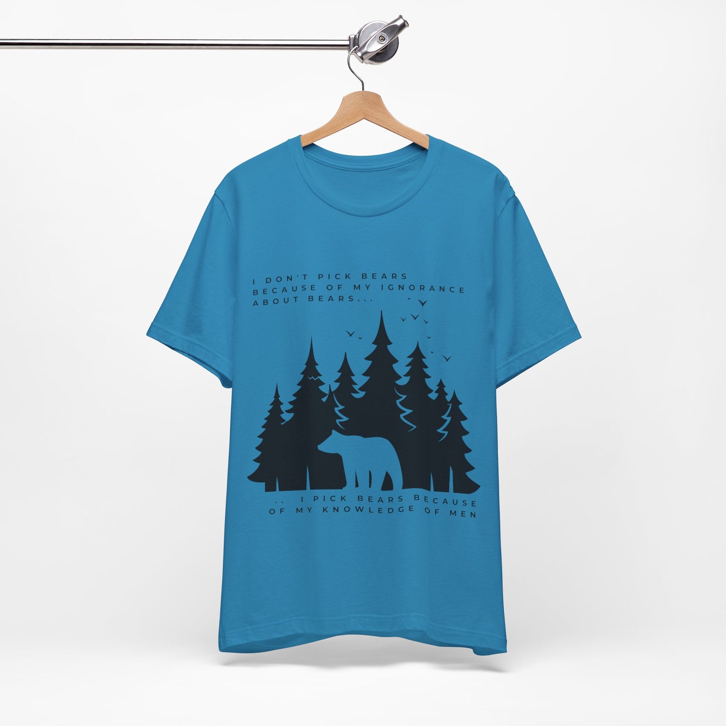 Women's Bear Quote Tee - Black Graphic