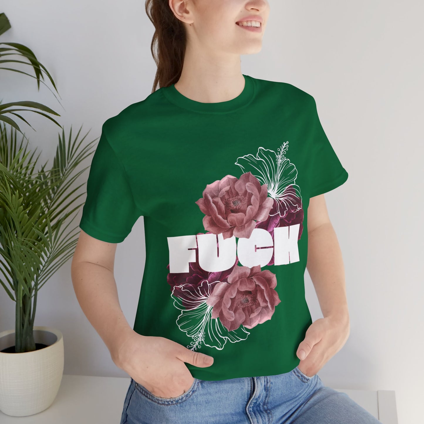 Women's Floral F*ck Short Sleeve Tee