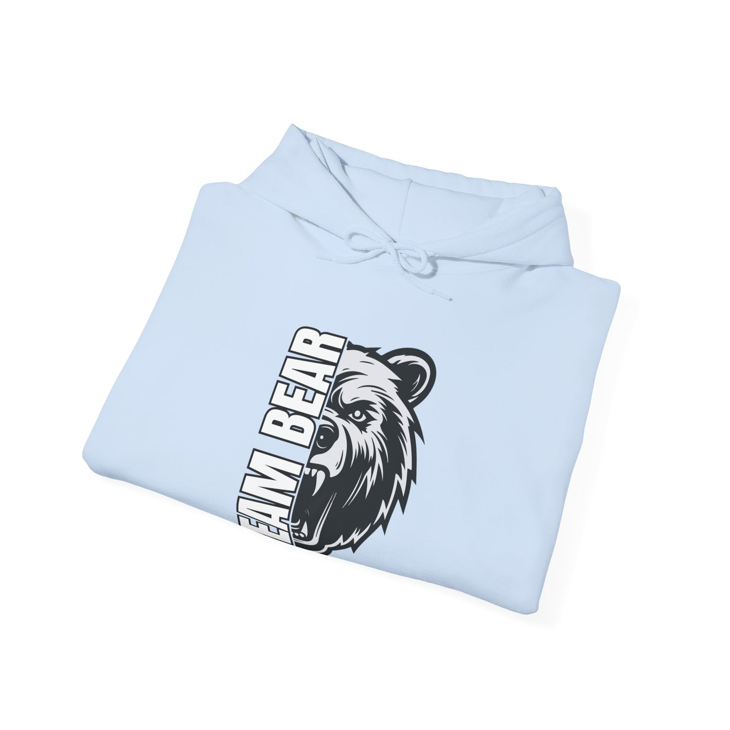 Women's "Team Bear" Hooded Sweatshirt - White Lettering
