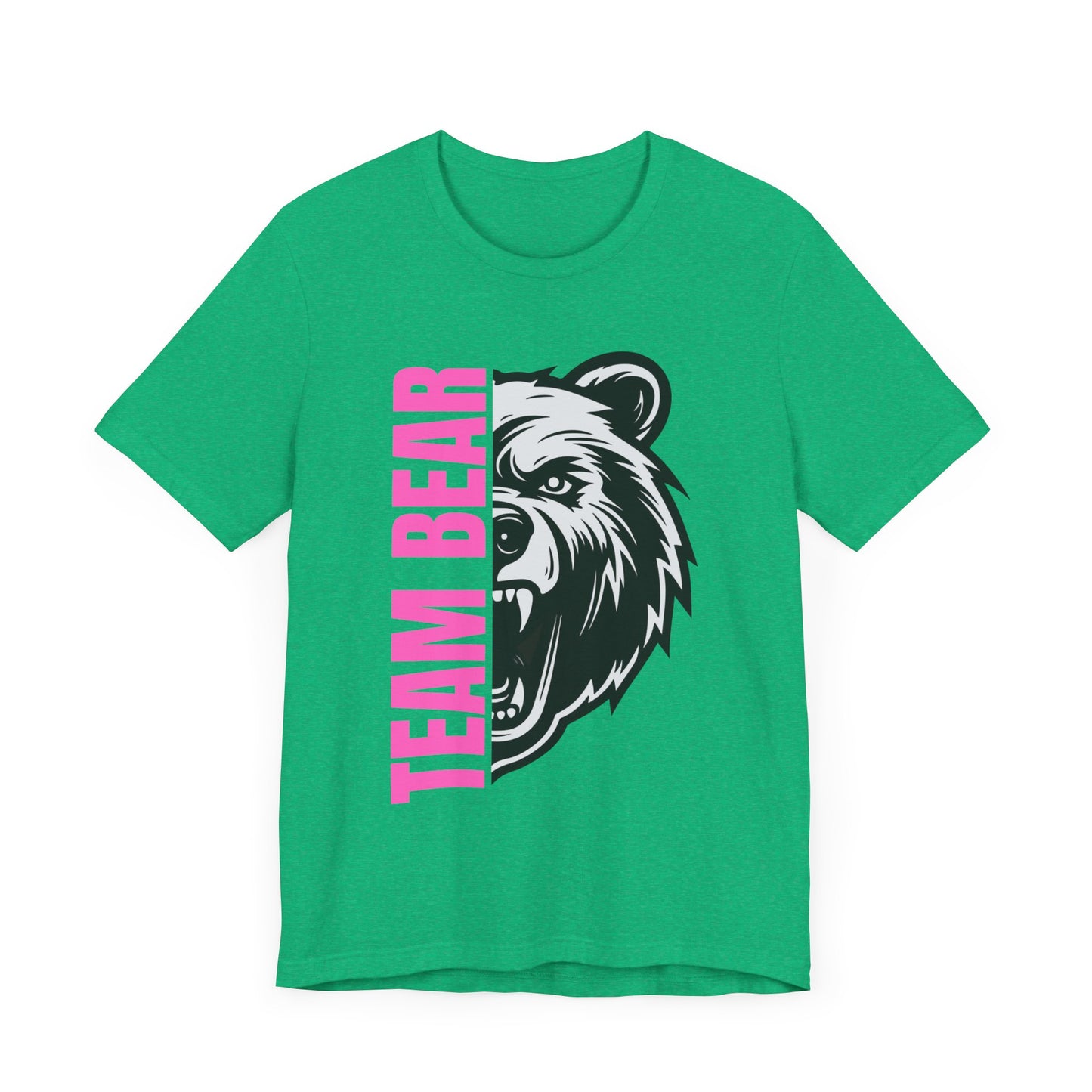 Women's "Team Bear" Tee - Pink Lettering