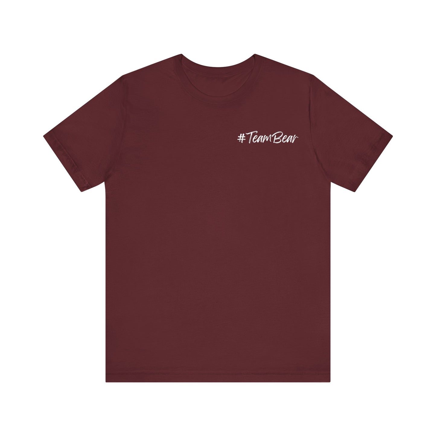 Women's Two-Sided Graphic "Team Bear" Tee - White Graphics