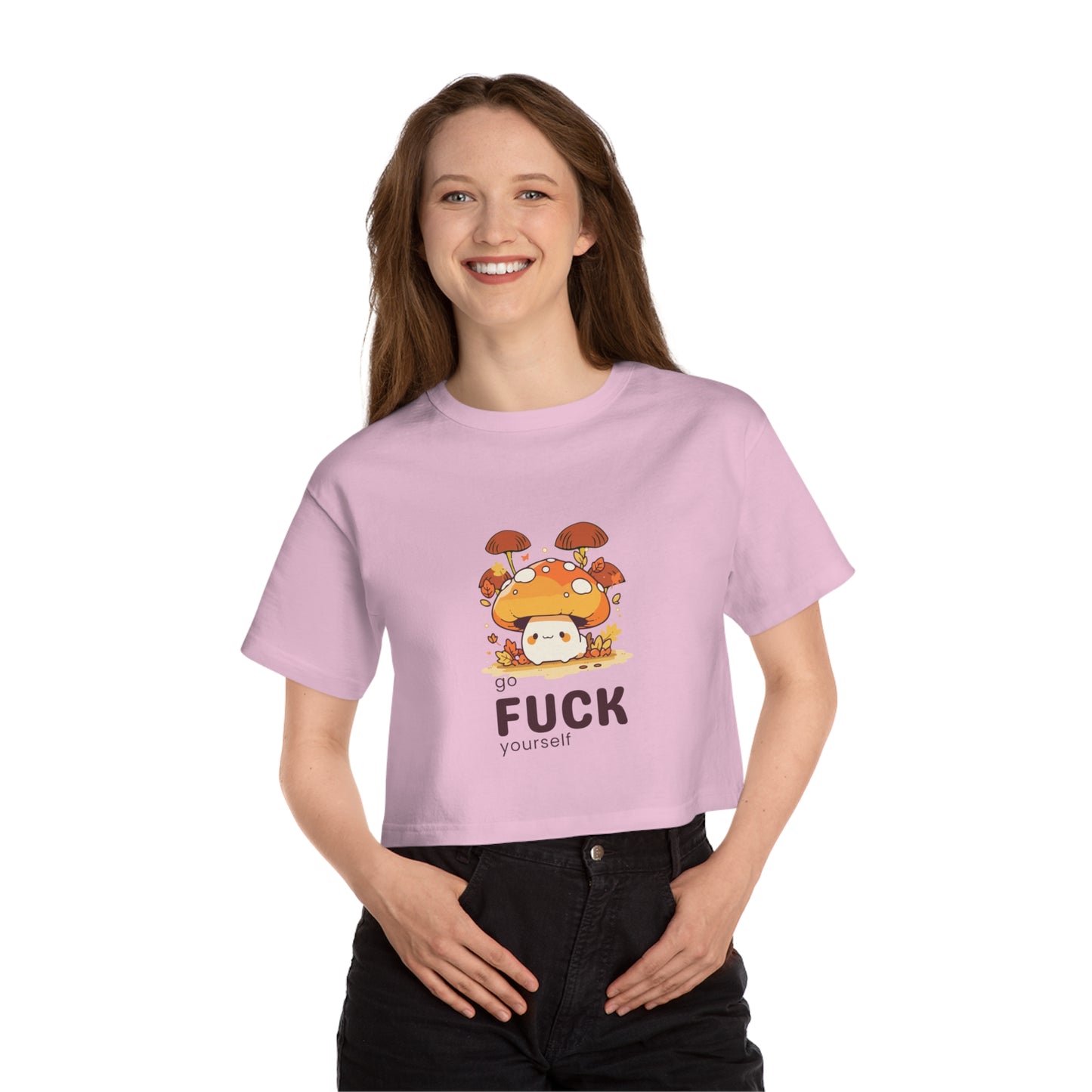 GFY Baby Mushroom Cropped T-Shirt