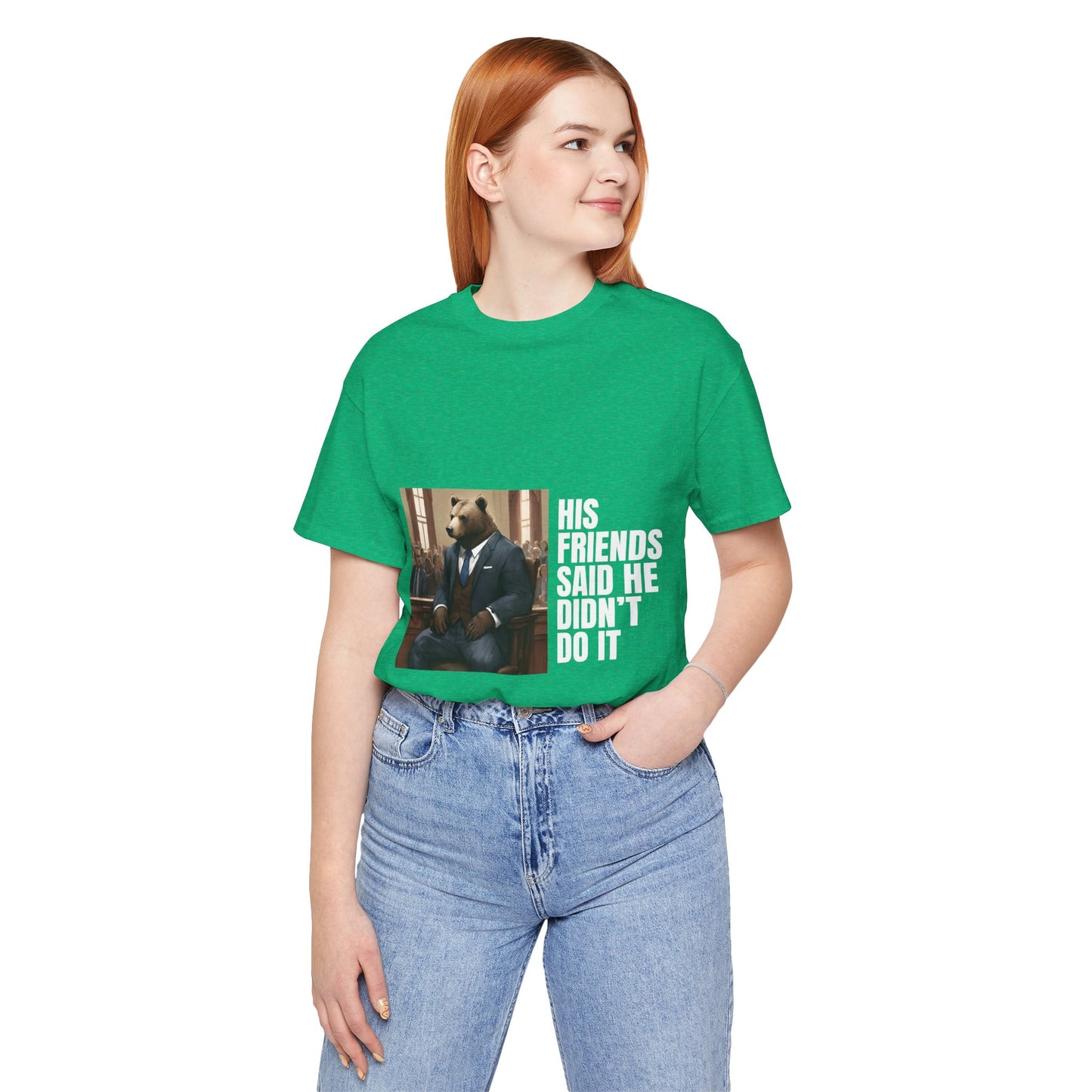 Women's Bear Trial Tee - White Graphic