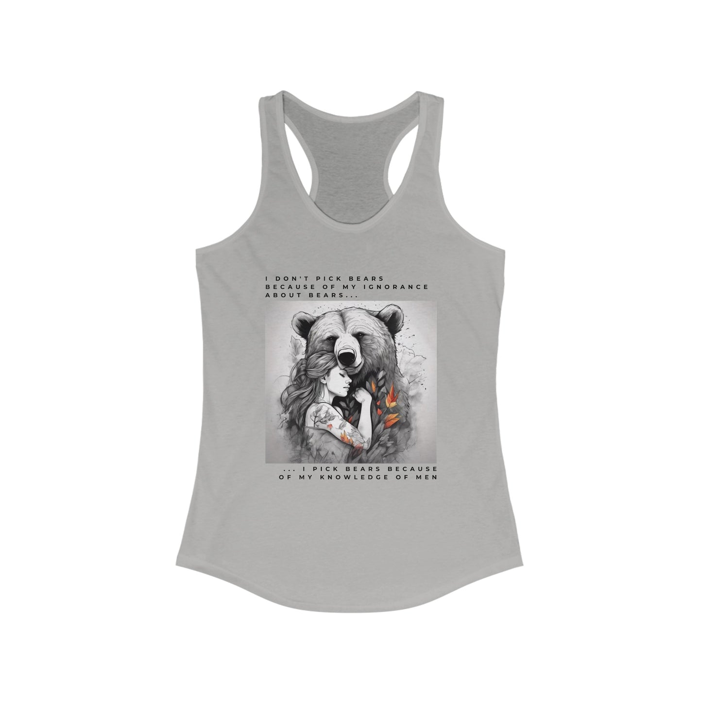 Women's Bear Hug "Team Bear" Racerback Tank