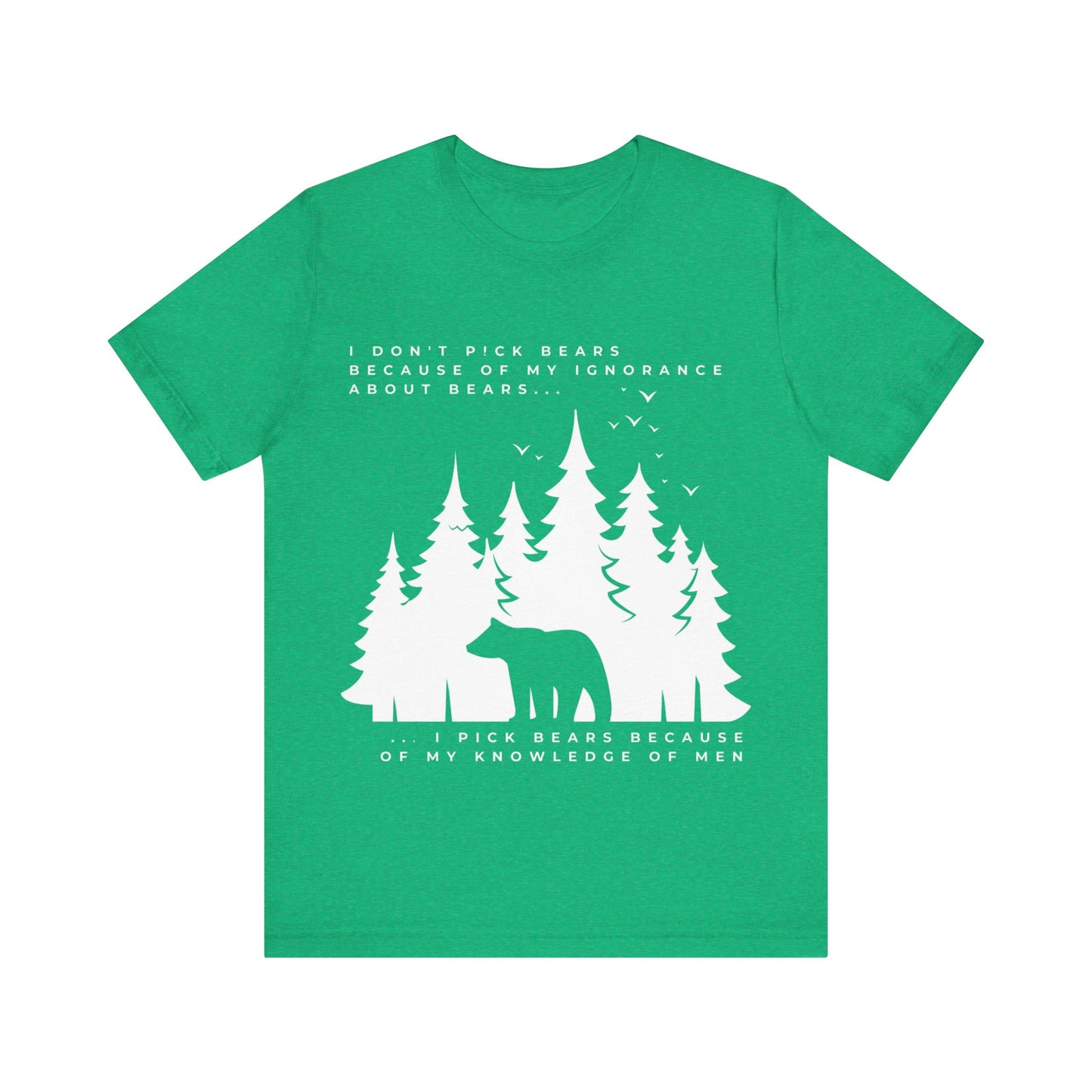 Women's Bear Quote Tee - White Graphic