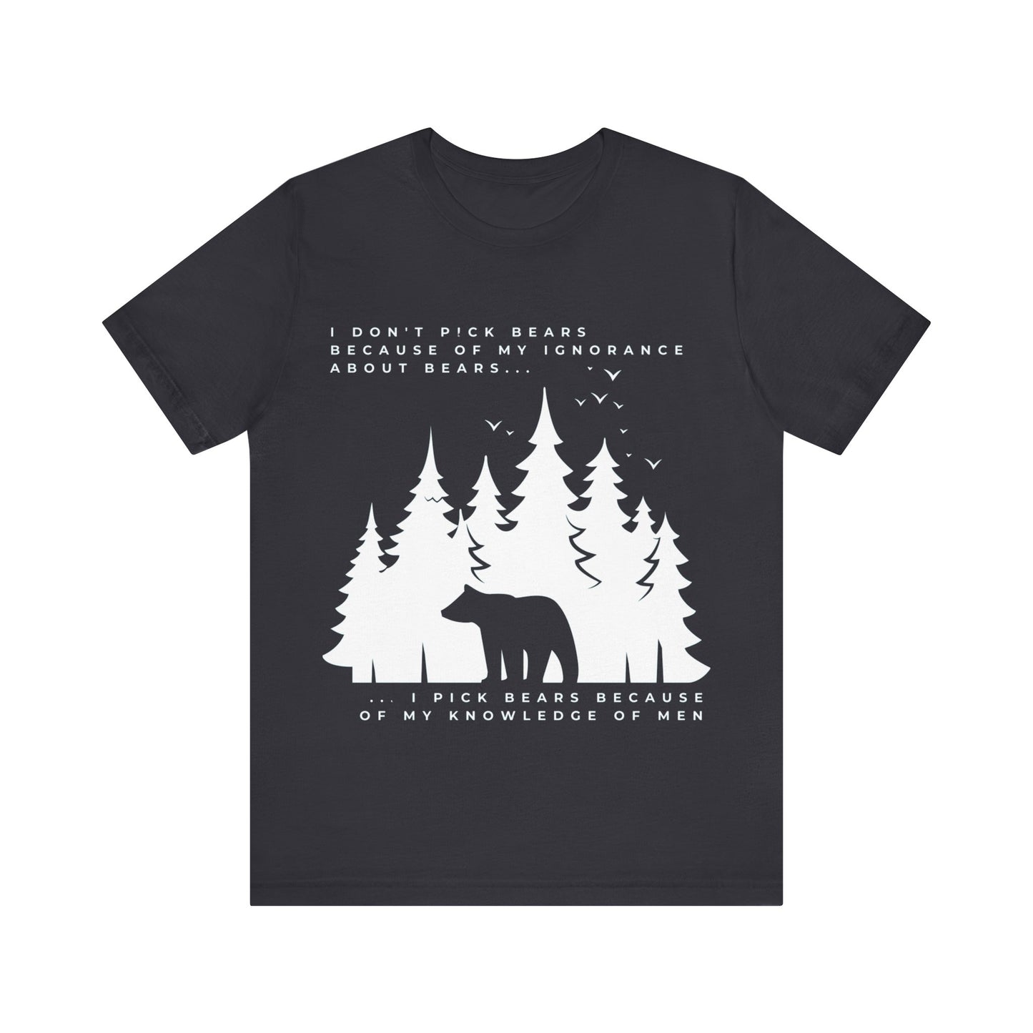 Women's Bear Quote Tee - White Graphic