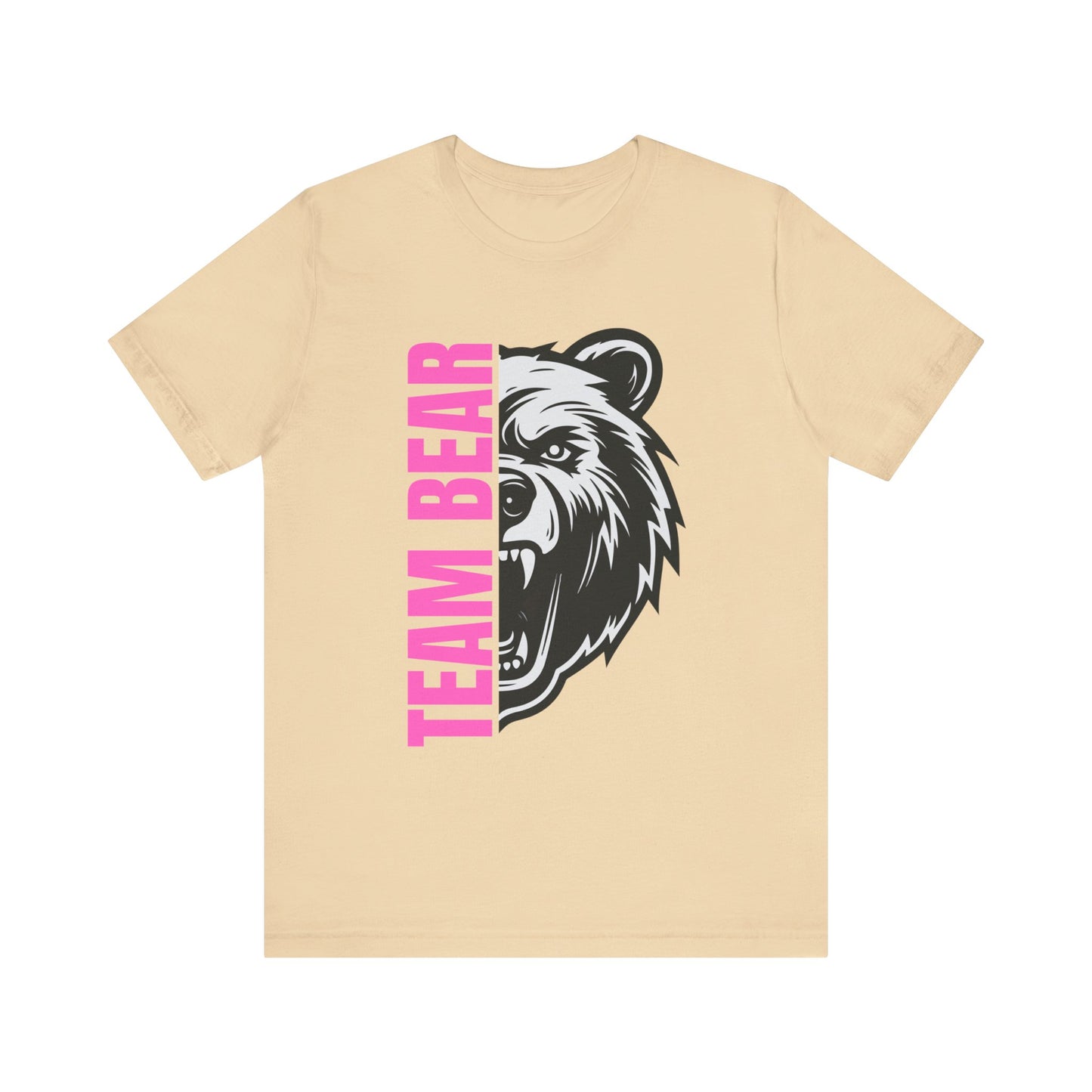 Women's "Team Bear" Tee - Pink Lettering