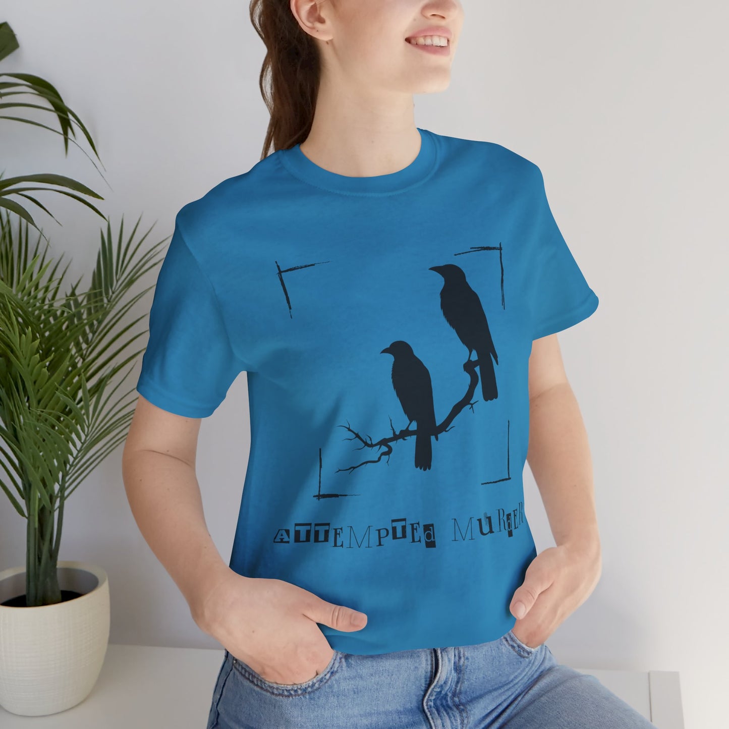 "Attempted Murder" Crow Short Sleeve Tee