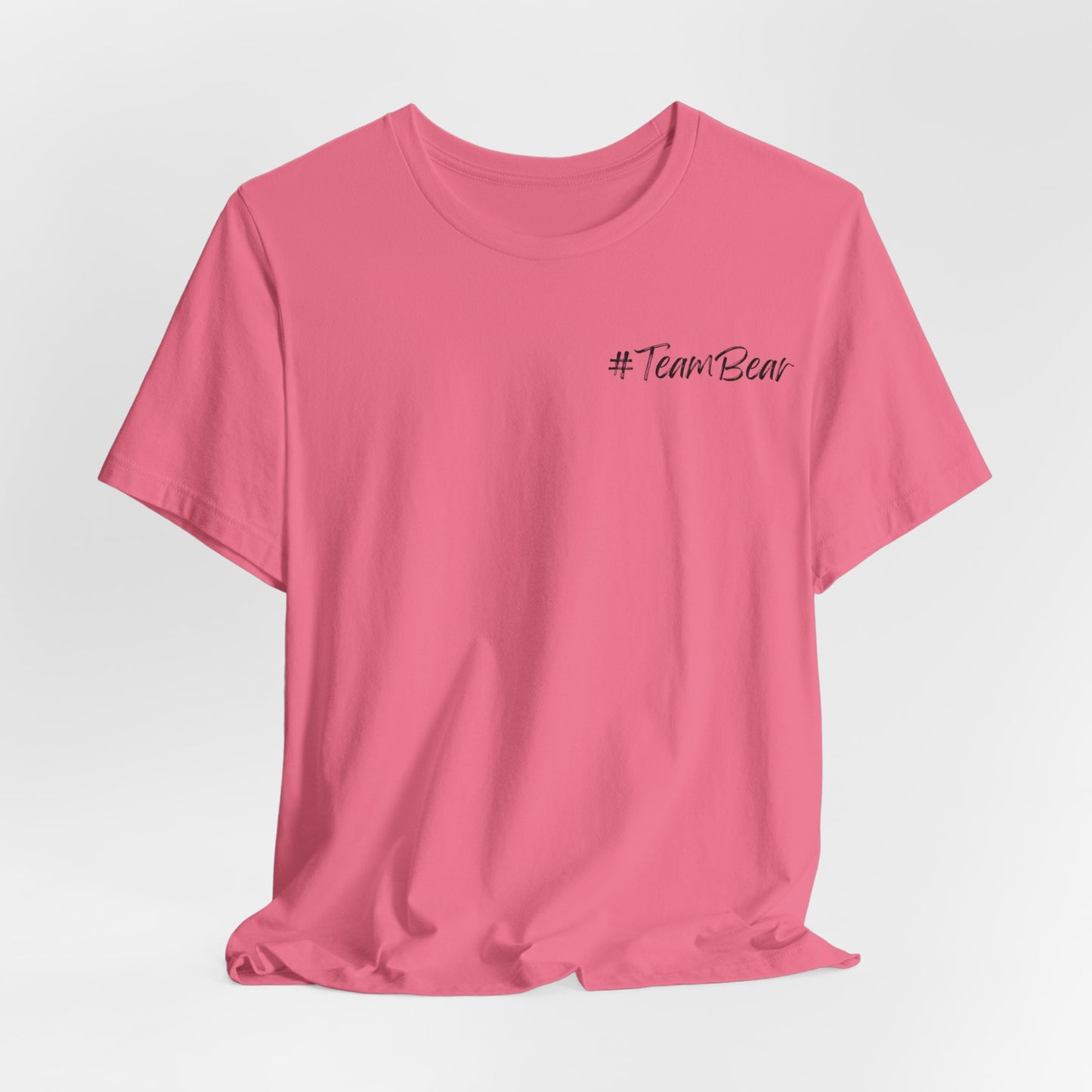 Women's Two-Sided Graphic "Team Bear" Tee - Black Graphics