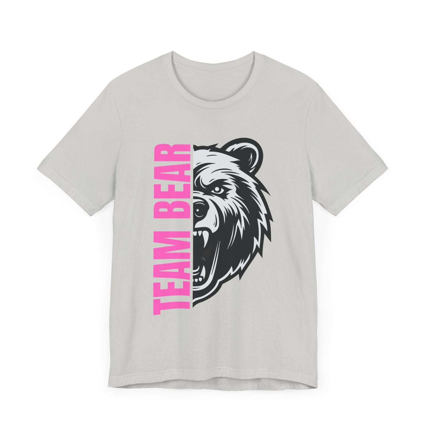 Women's "Team Bear" Tee - Pink Lettering