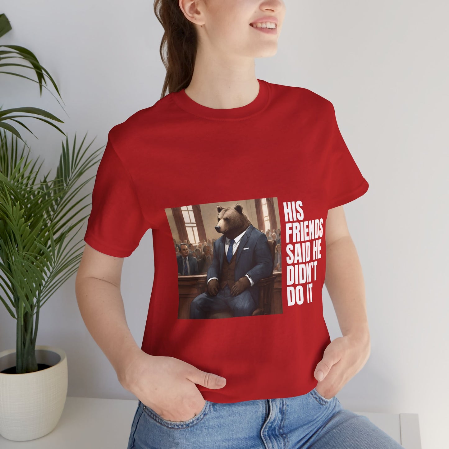 Women's Bear Trial Tee - White Graphic
