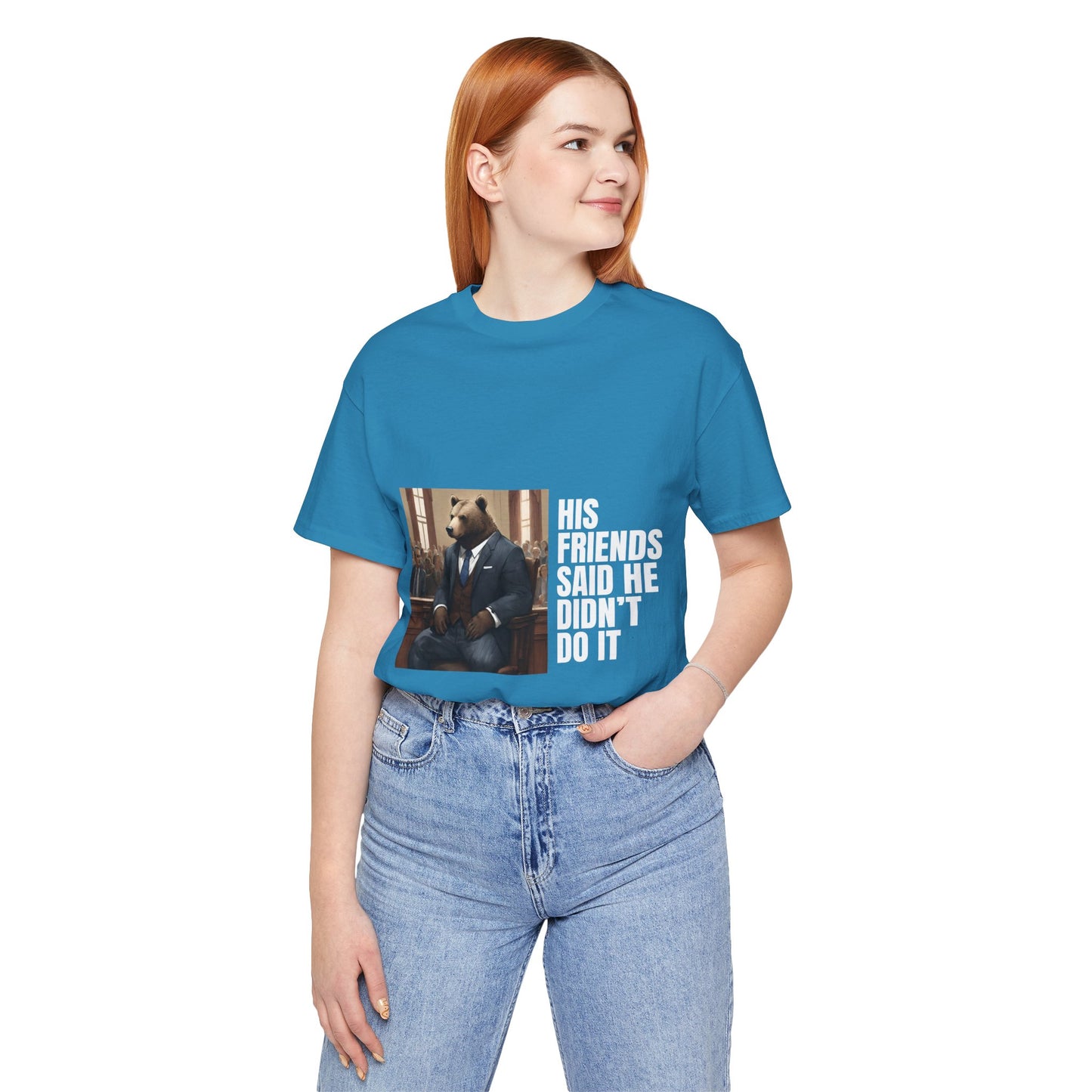 Women's Bear Trial Tee - White Graphic