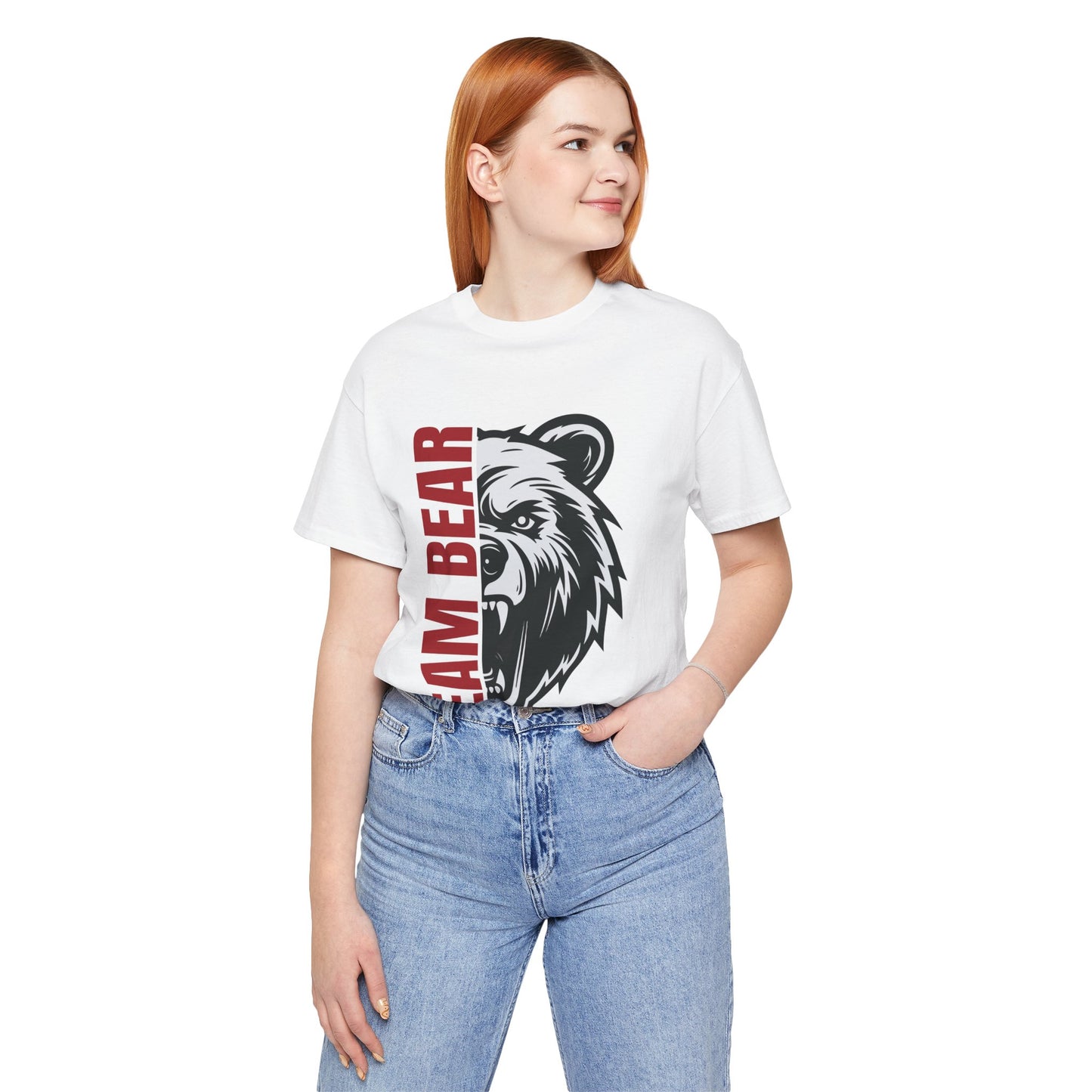 Women's "Team Bear" Tee - Red Lettering