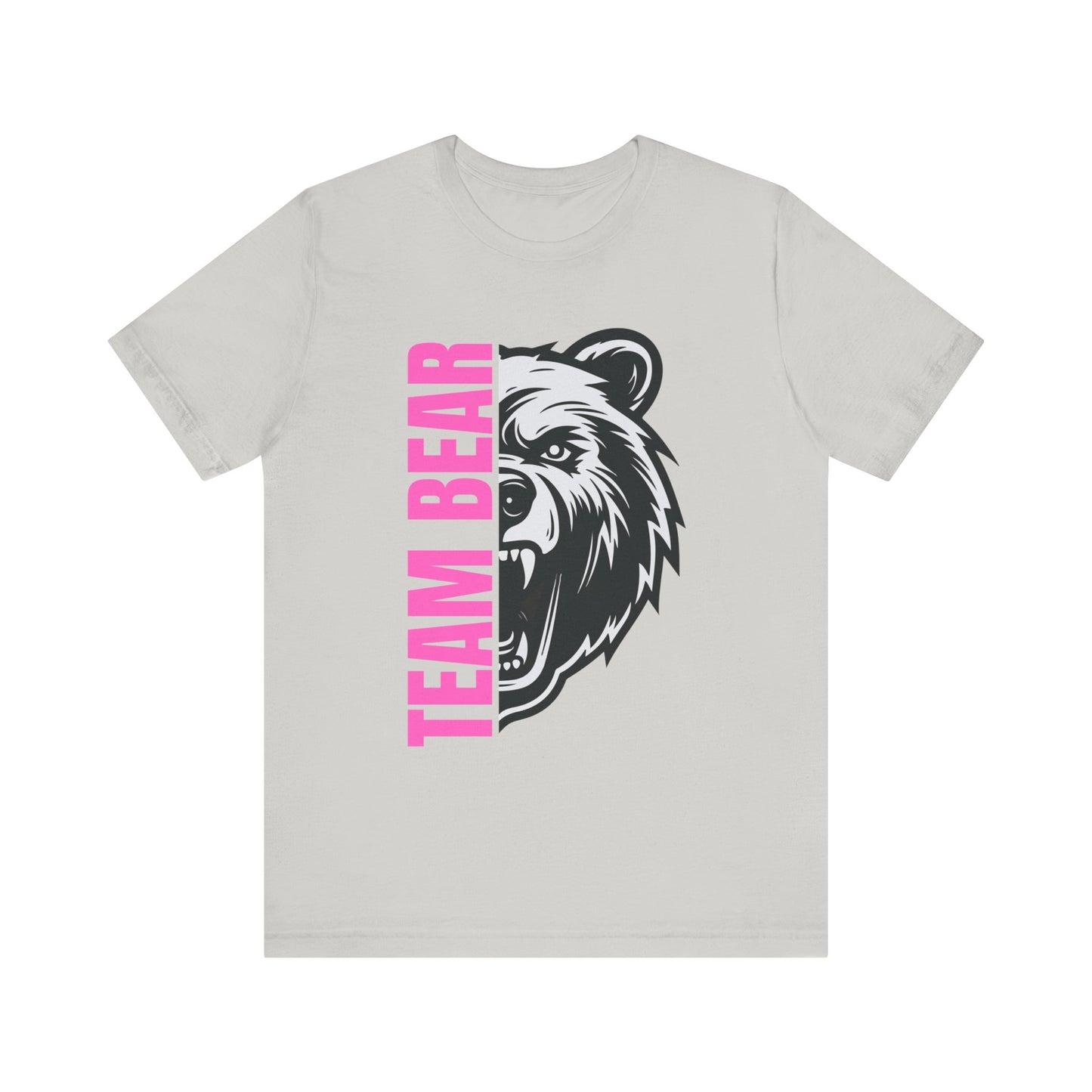 Women's "Team Bear" Tee - Pink Lettering