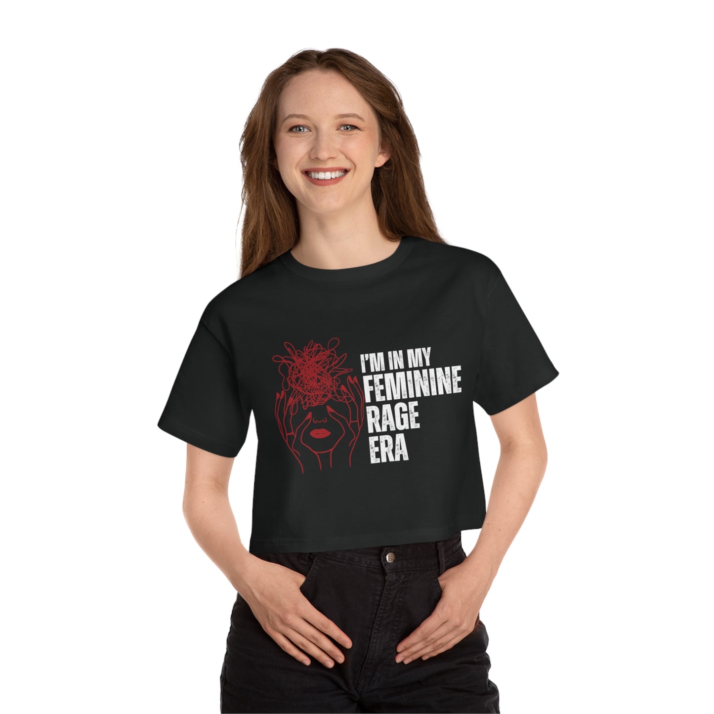 Women's Feminine Rage Era Cropped T-Shirt