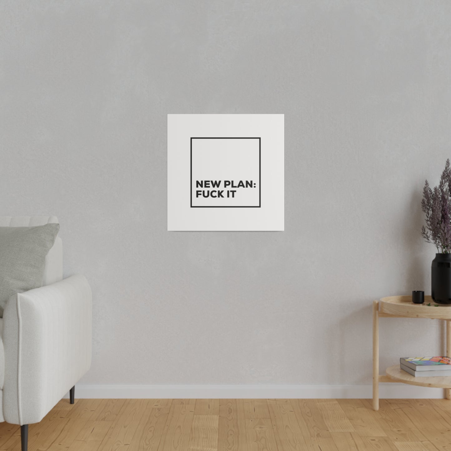 New Plan Matte Canvas, Stretched, 0.75"