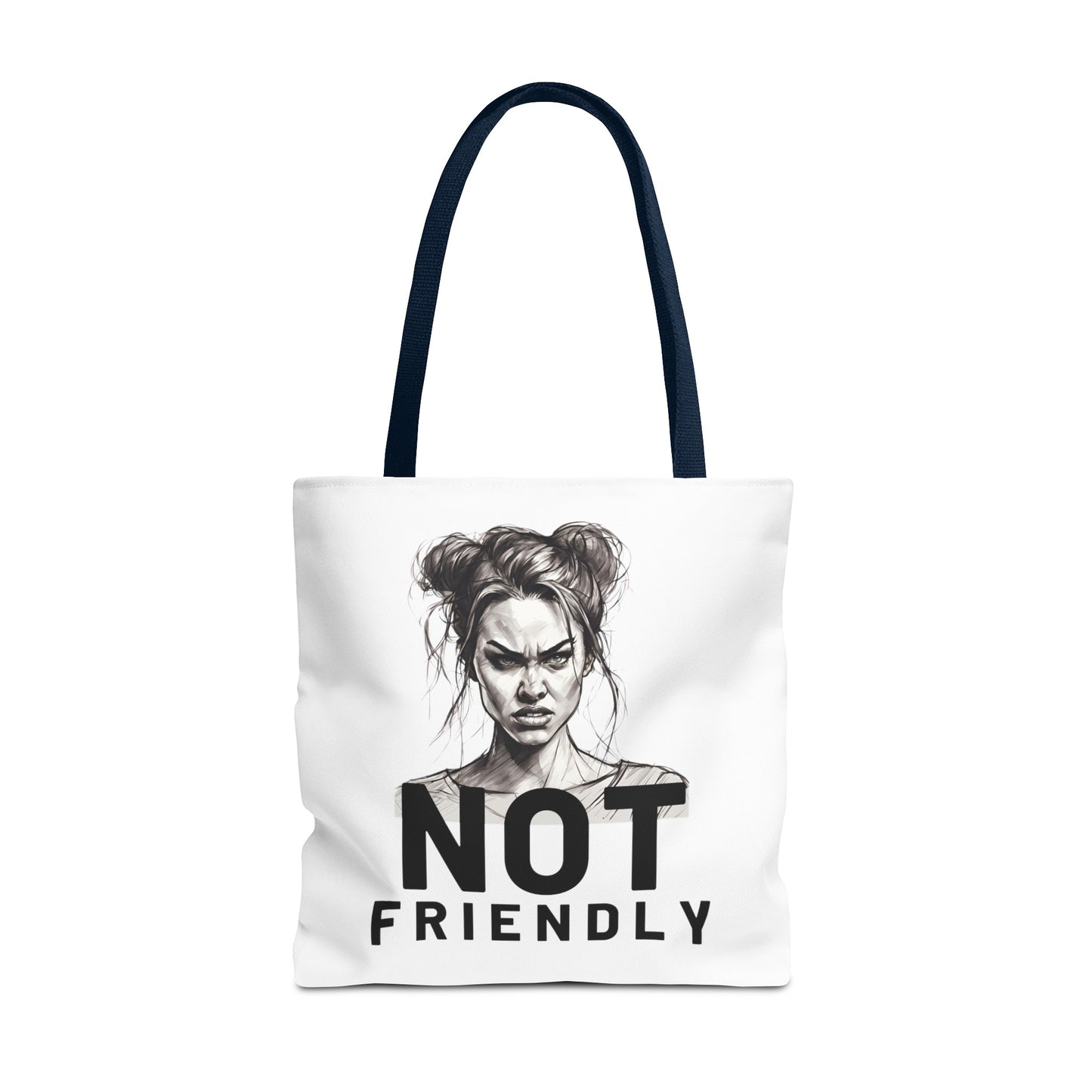 Not Friendly Tote Bag (AOP)