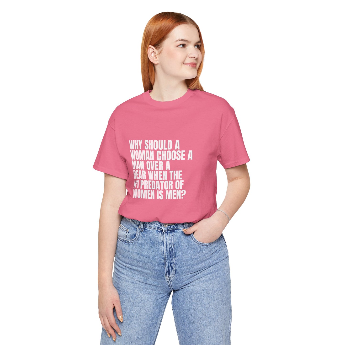 Women's Man v. Bear Quoted Tee