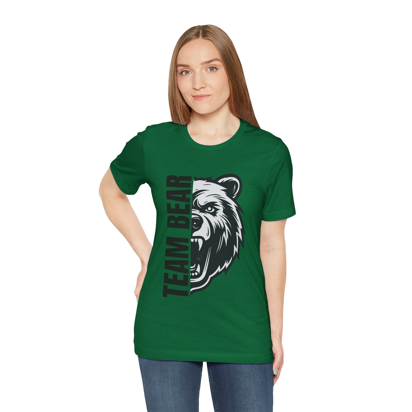 Women's "Team Bear" Tee - Black Lettering
