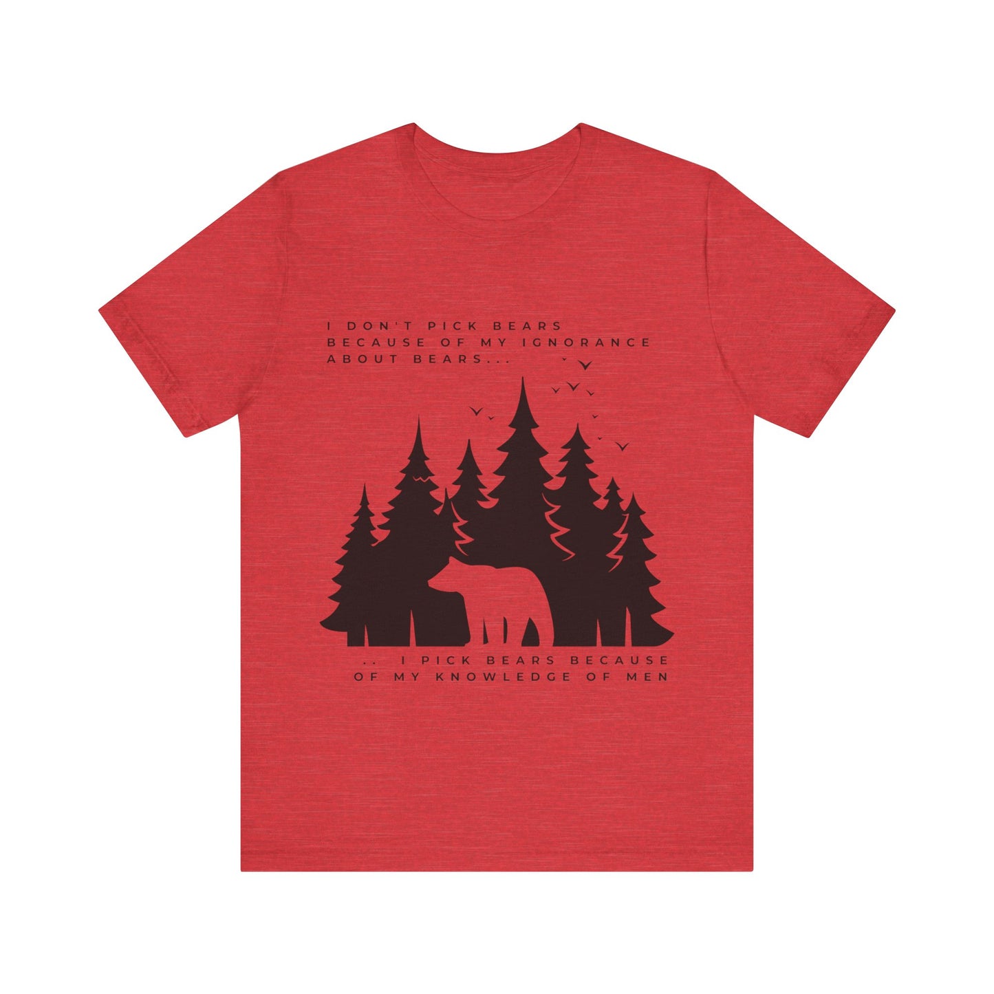 Women's Bear Quote Tee - Black Graphic