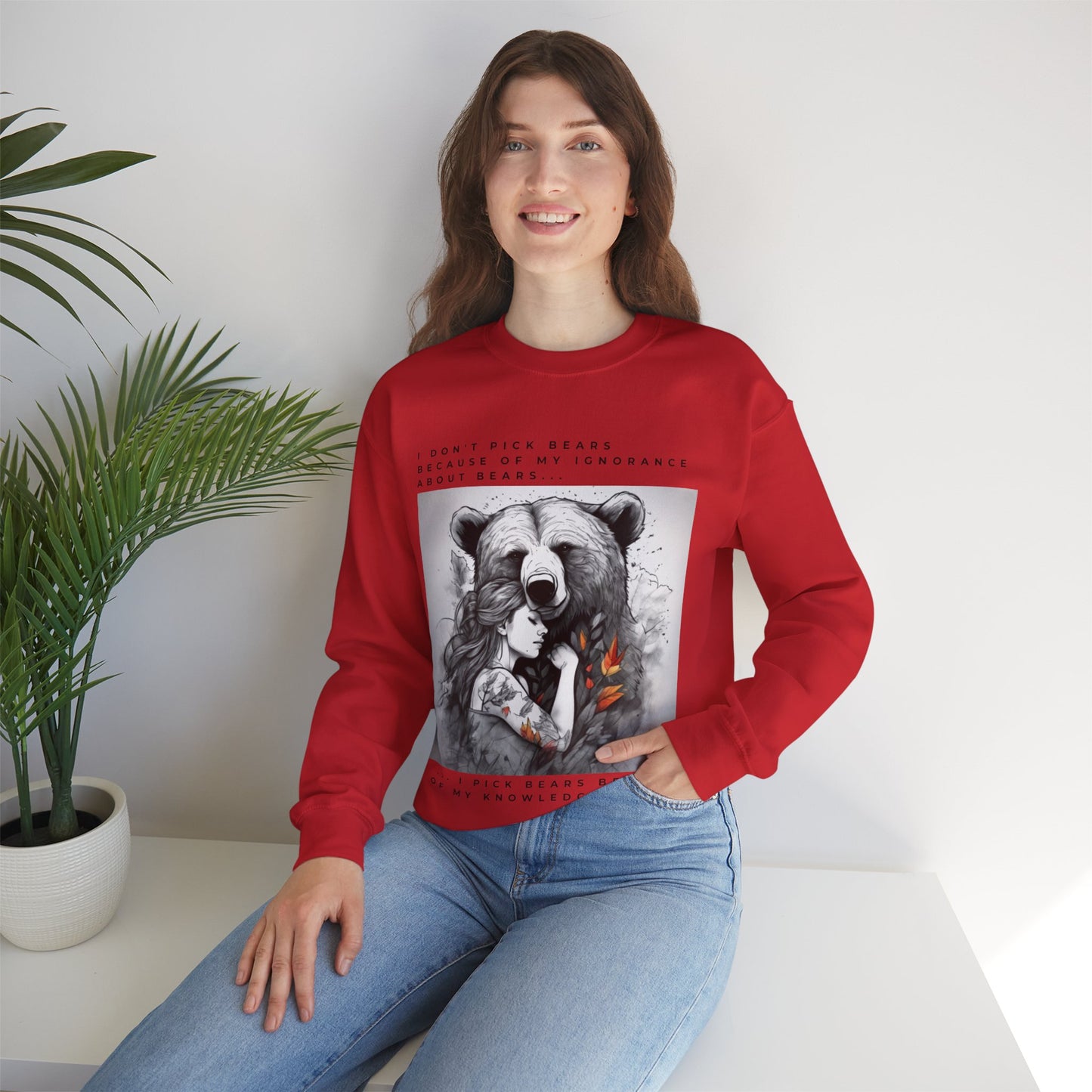 Women's Bear Hug "Team Bear" Crewneck Sweatshirt
