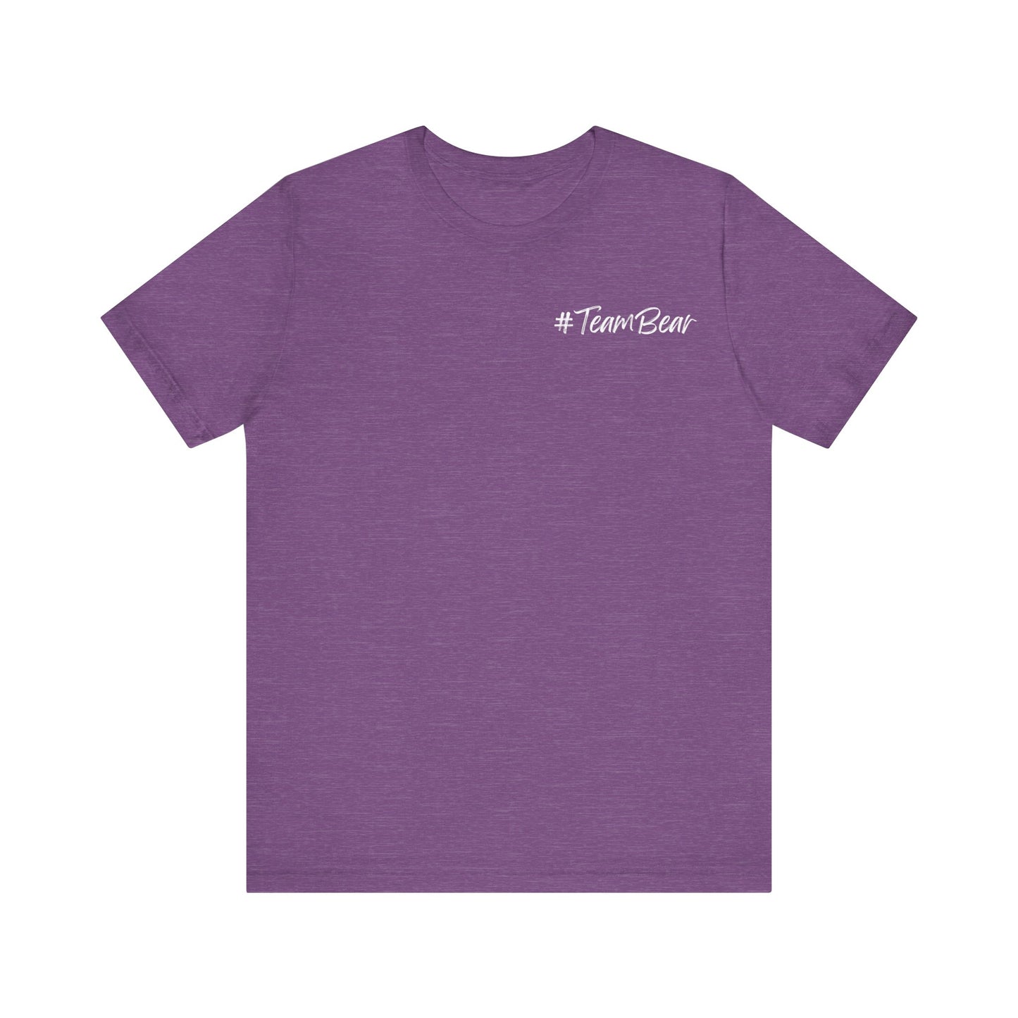 Women's Two-Sided Graphic "Team Bear" Tee - White Graphics