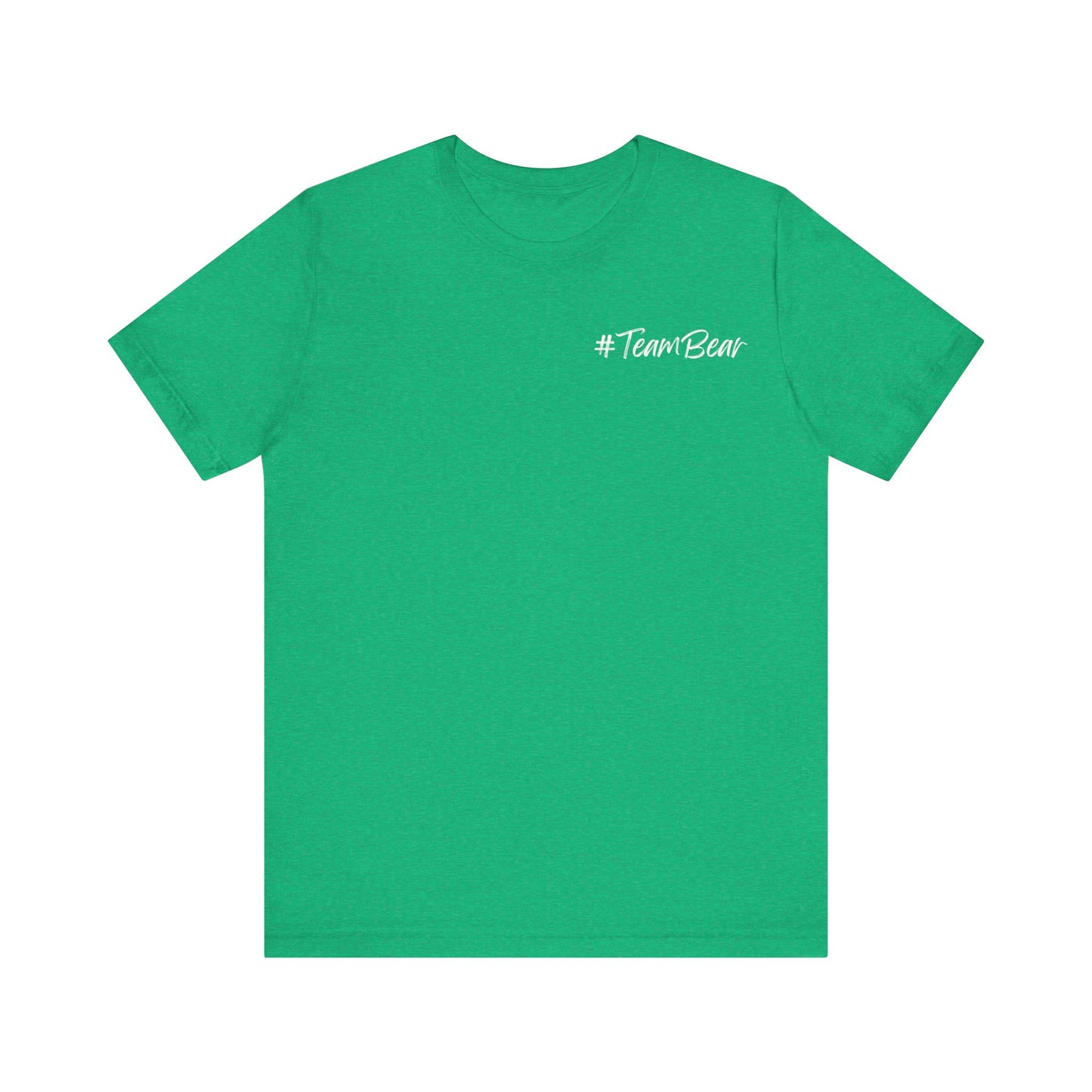 Women's Two-Sided Graphic "Team Bear" Tee - White Graphics