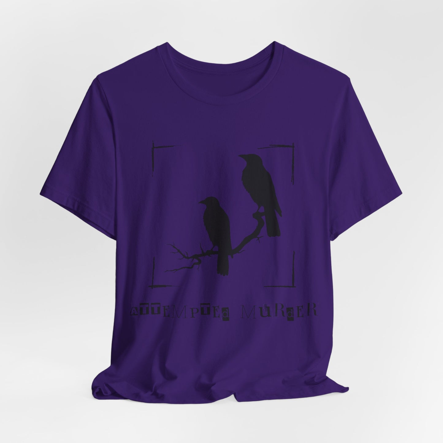 "Attempted Murder" Crow Short Sleeve Tee