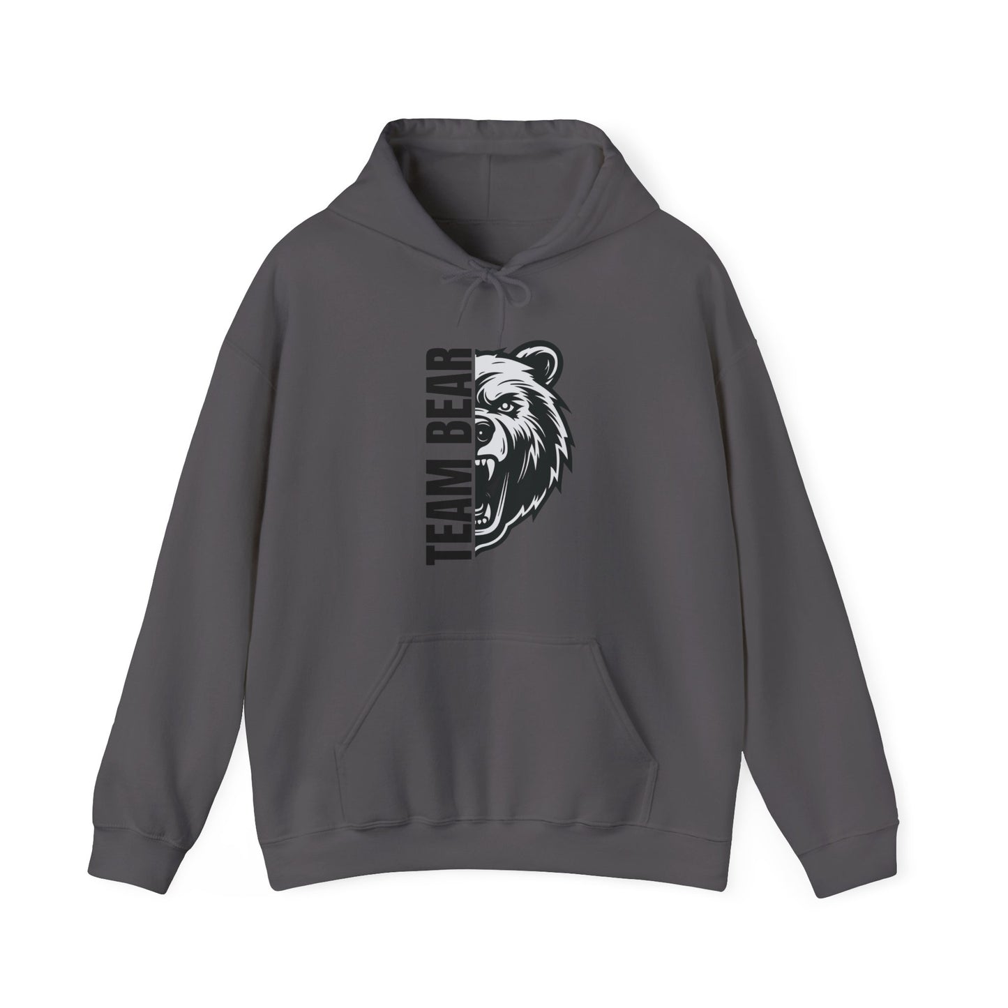Women's "Team Bear" Hooded Sweatshirt - Black Lettering