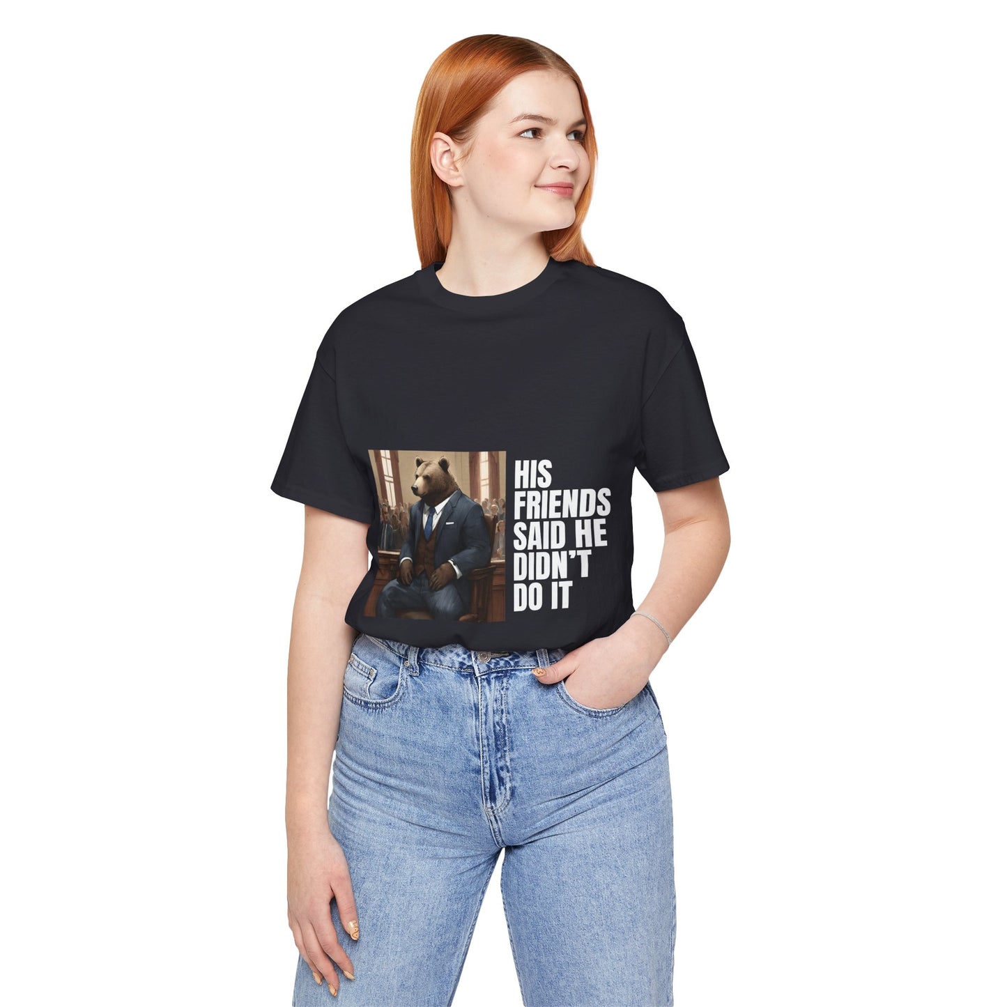 Women's Bear Trial Tee - White Graphic