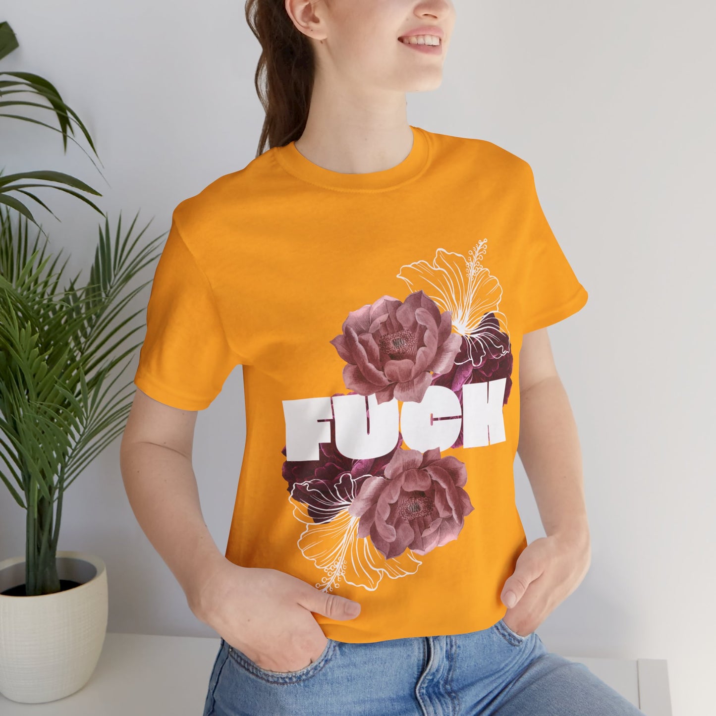 Women's Floral F*ck Short Sleeve Tee