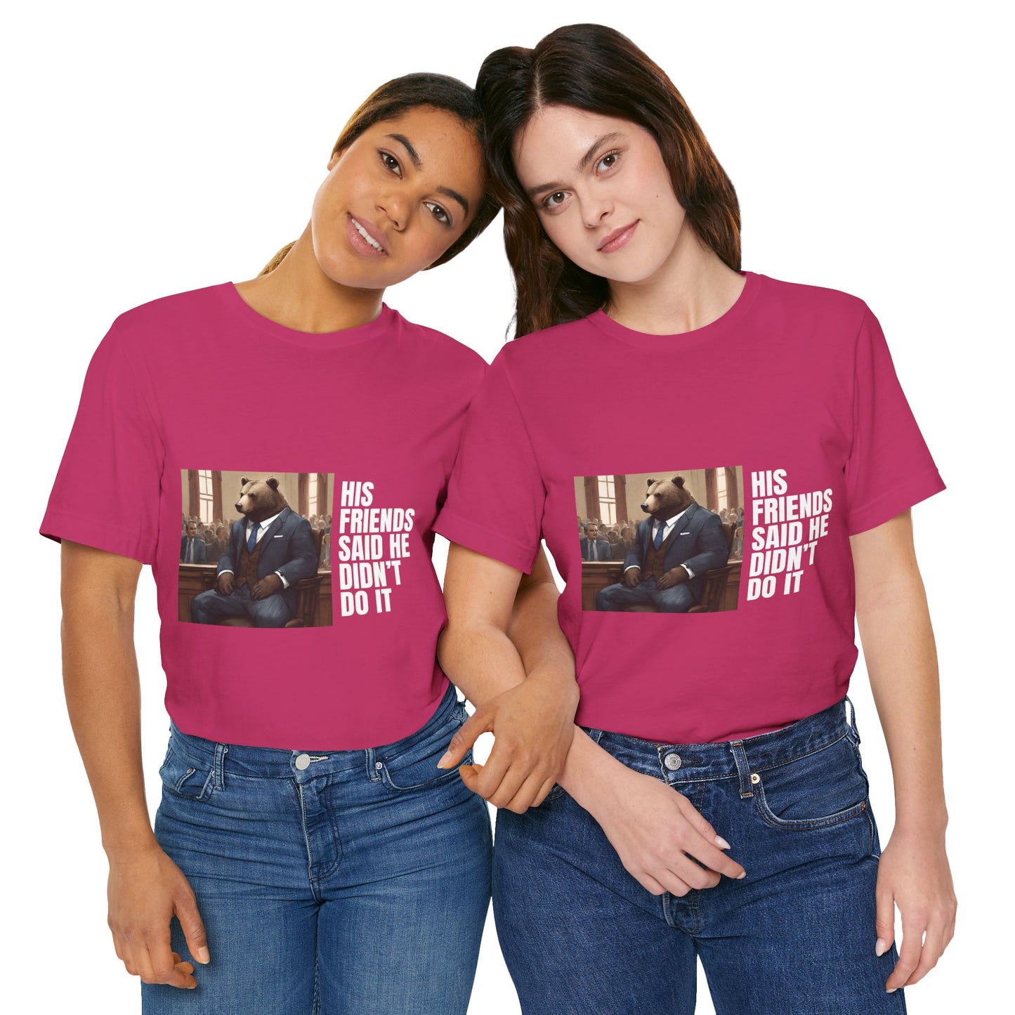 Women's Bear Trial Tee - White Graphic