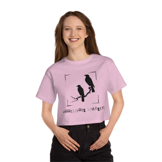 "Attempted Murder" Crow Cropped T-Shirt