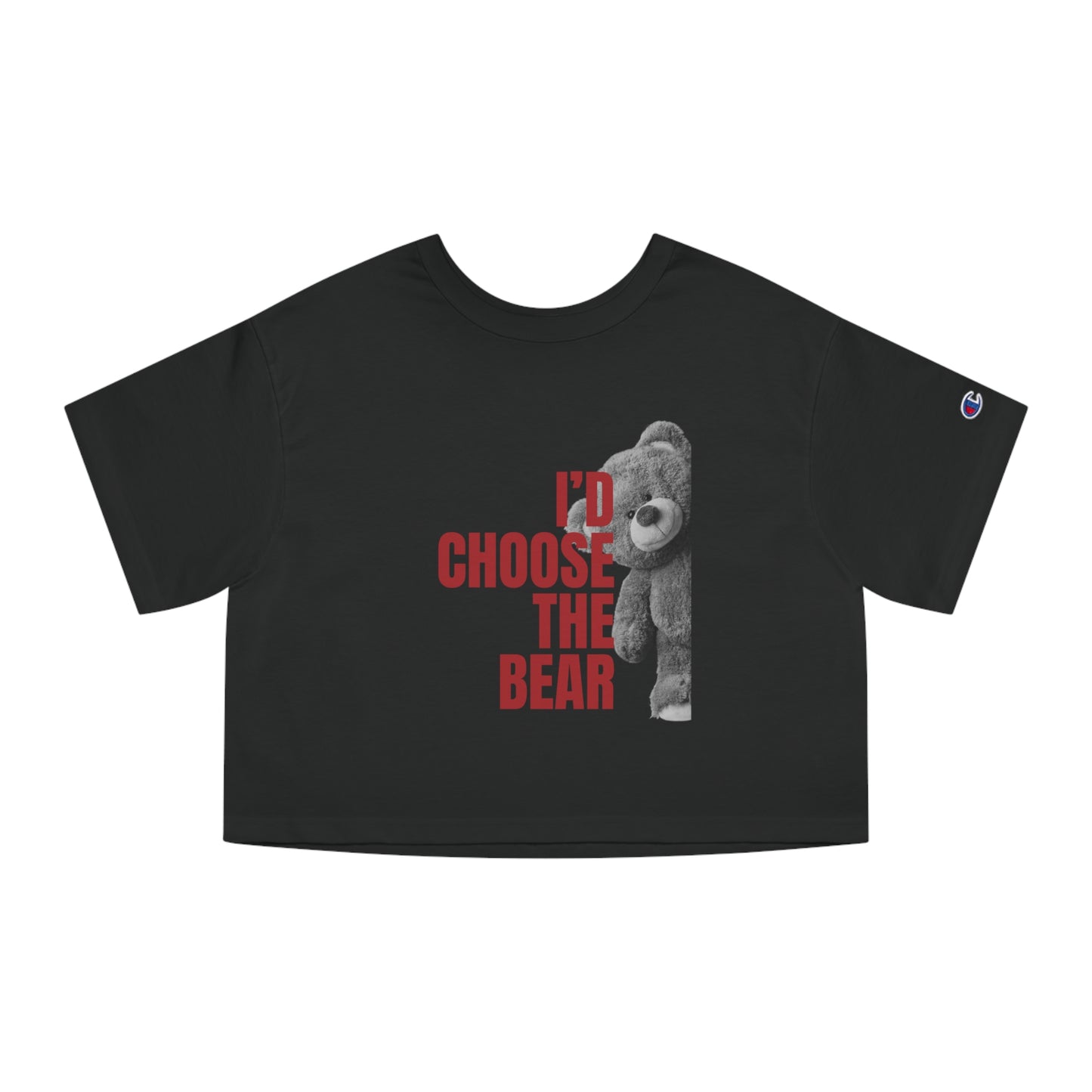Women's Teddy Bear Cropped T-Shirt