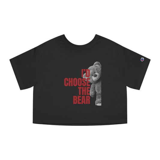 Women's Teddy Bear Cropped T-Shirt