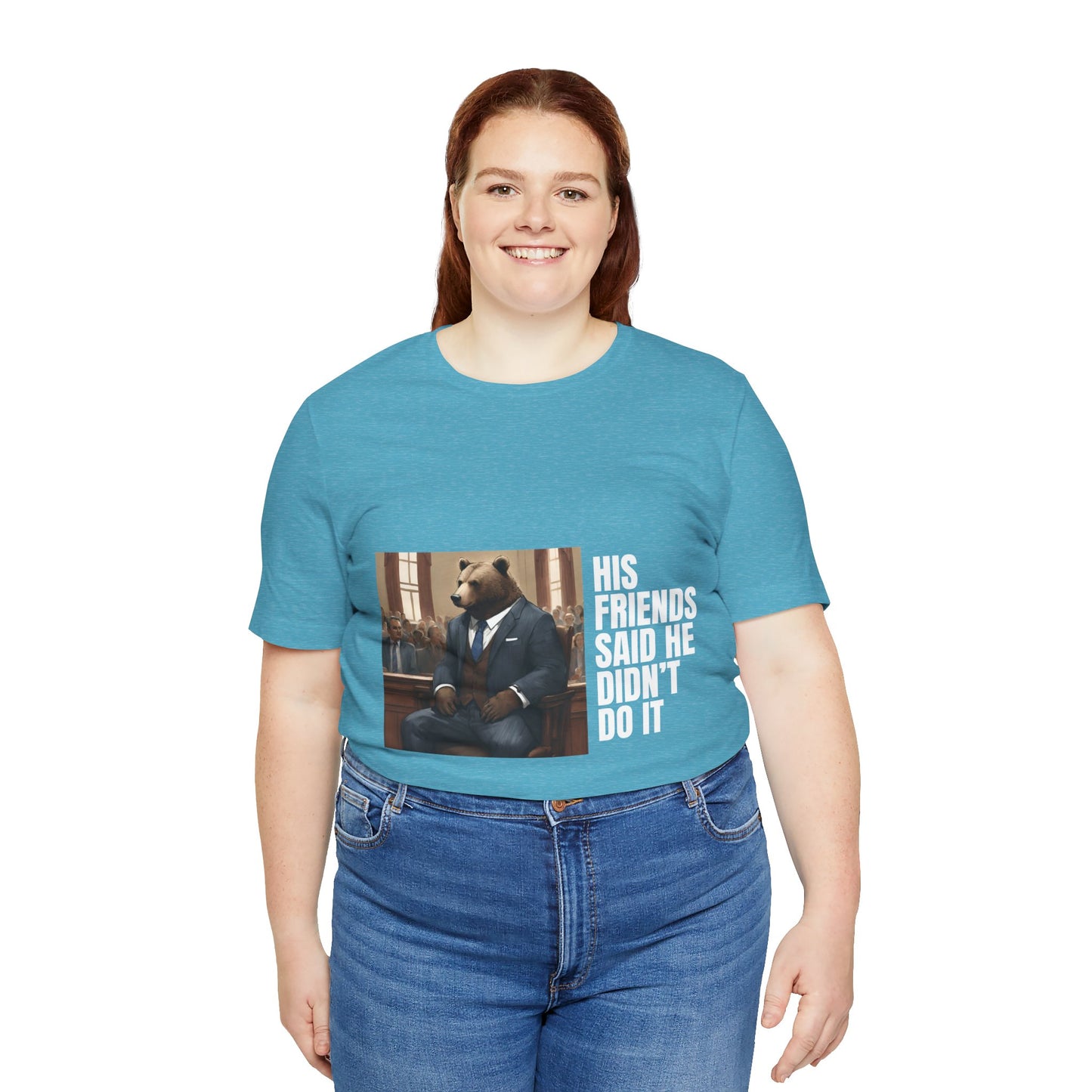 Women's Bear Trial Tee - White Graphic